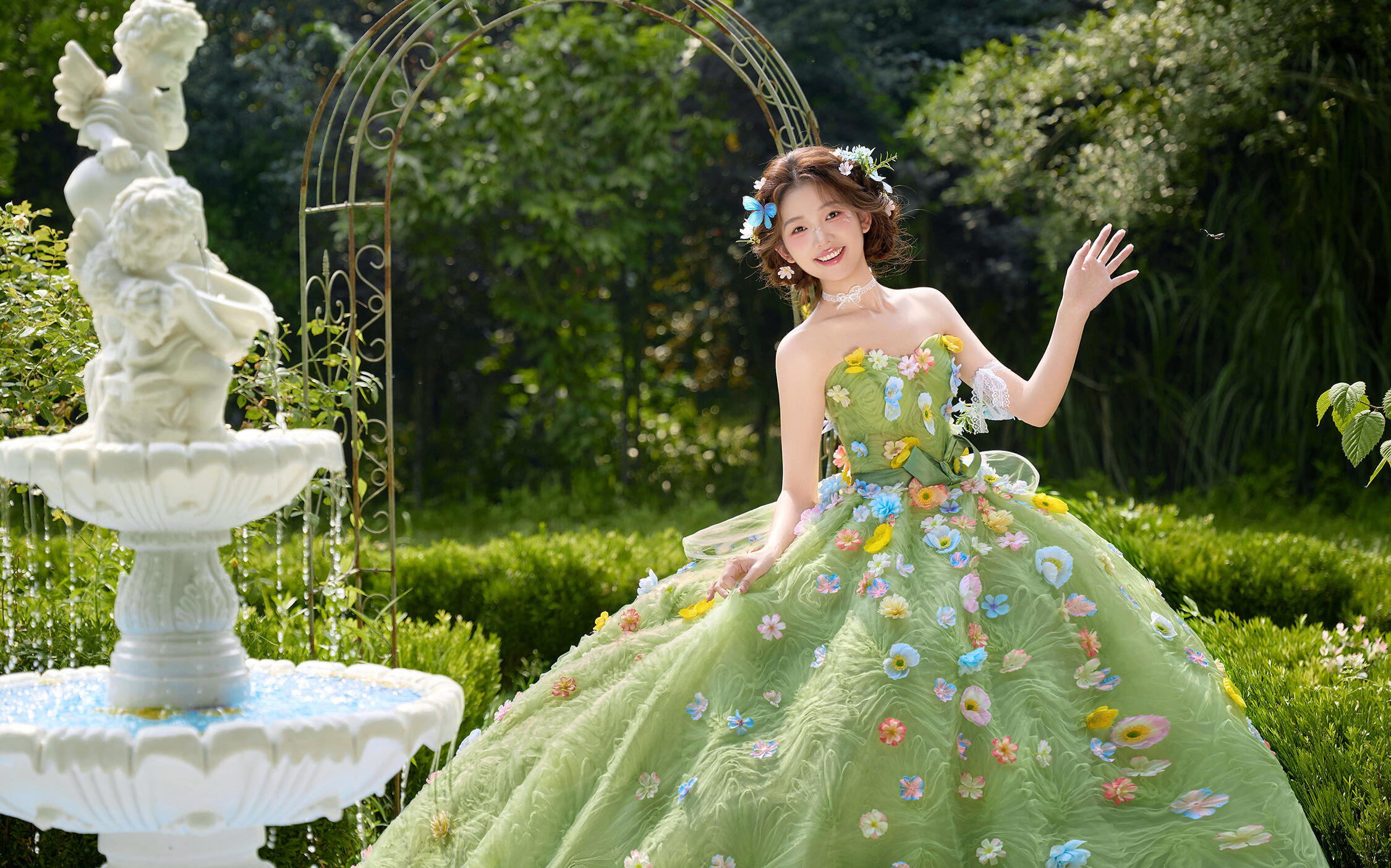童话成真🍃拍到现实版的绿野仙踪婚纱照！