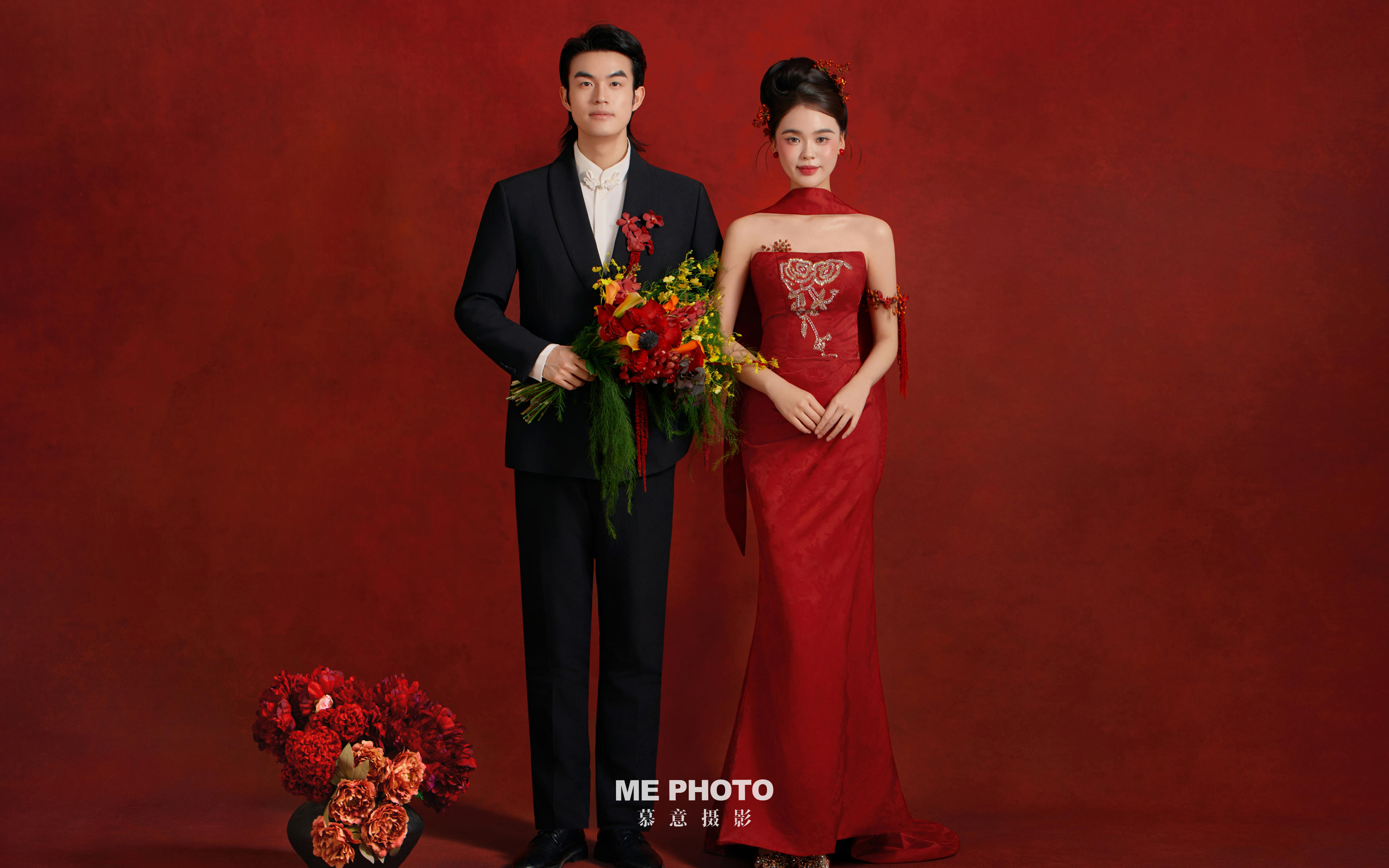 紅韻新中式婚紗照