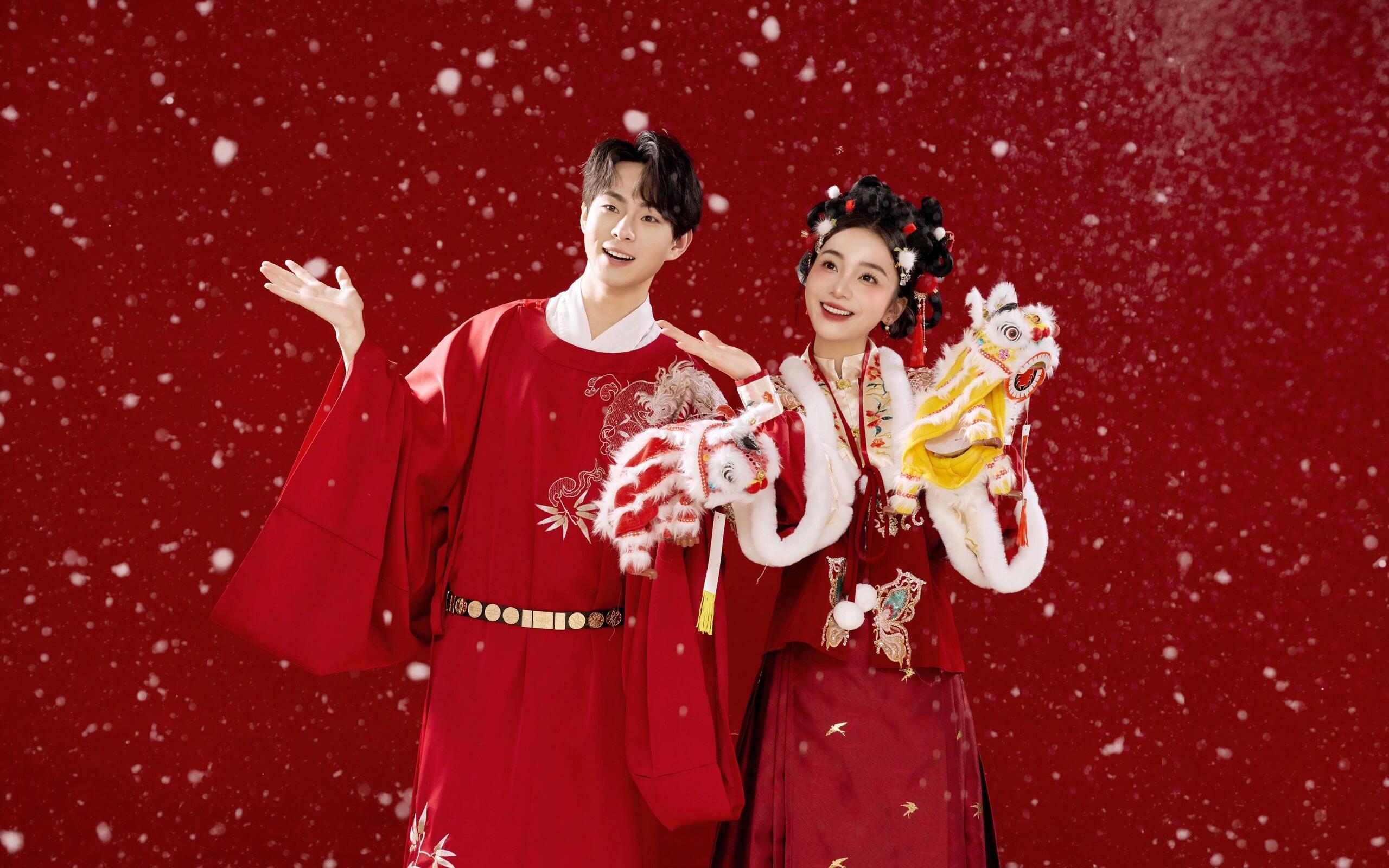 超有氛围感的汉服喜嫁 好看不挑人