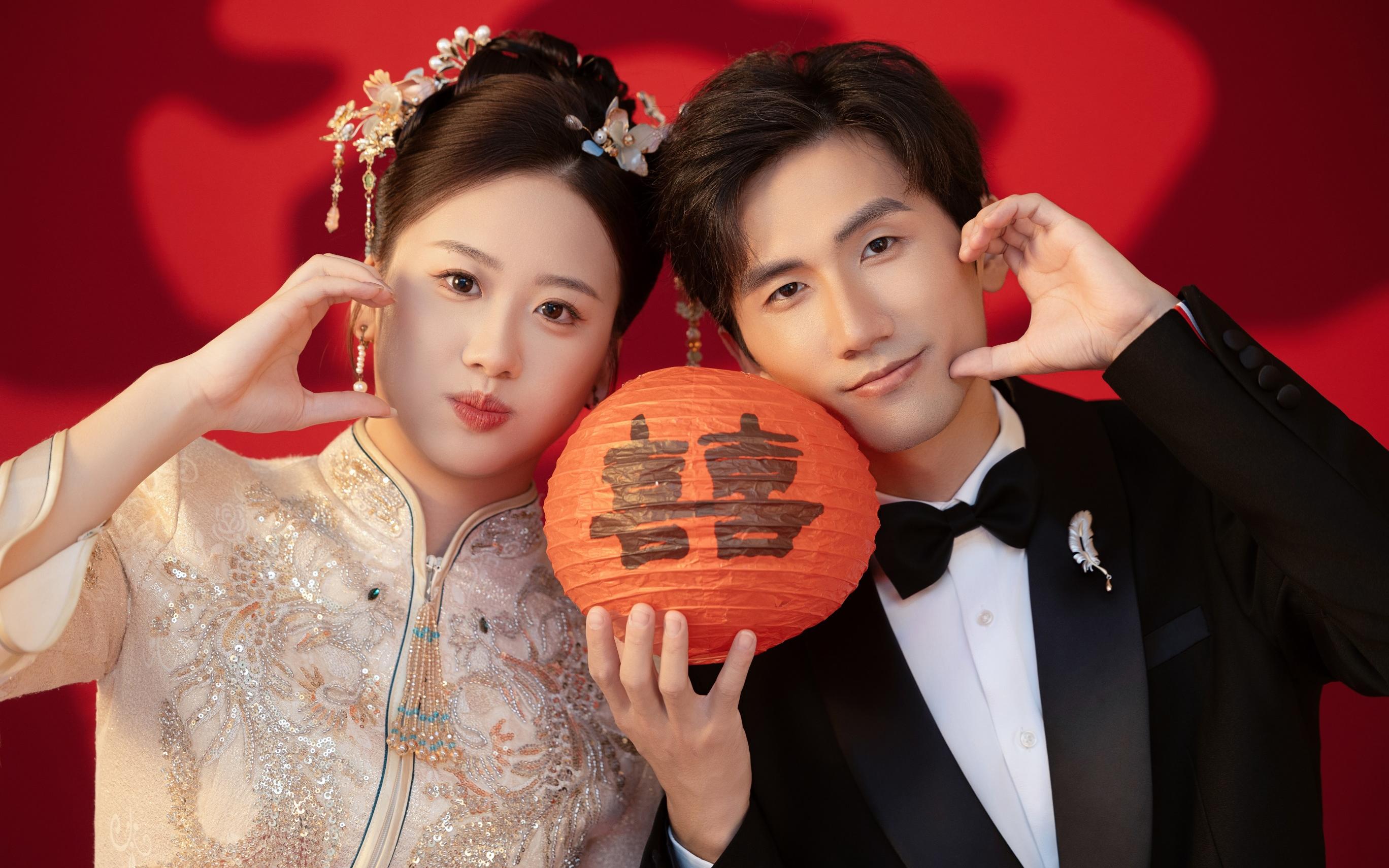 直接闭眼冲❗️2024超🔥的新中式喜嫁婚纱照