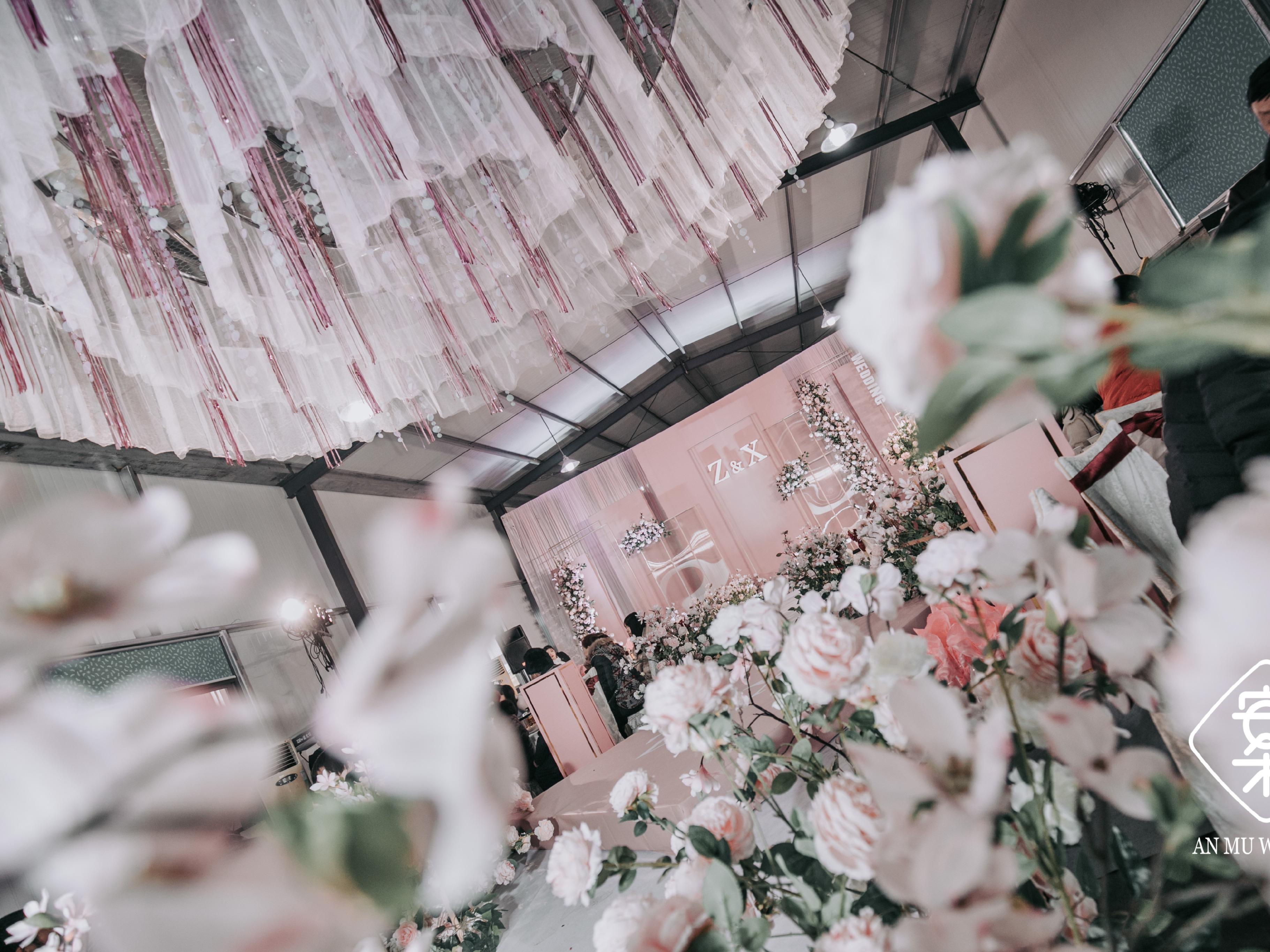 1OO%原创还原【安木婚礼】粉色厂房婚礼