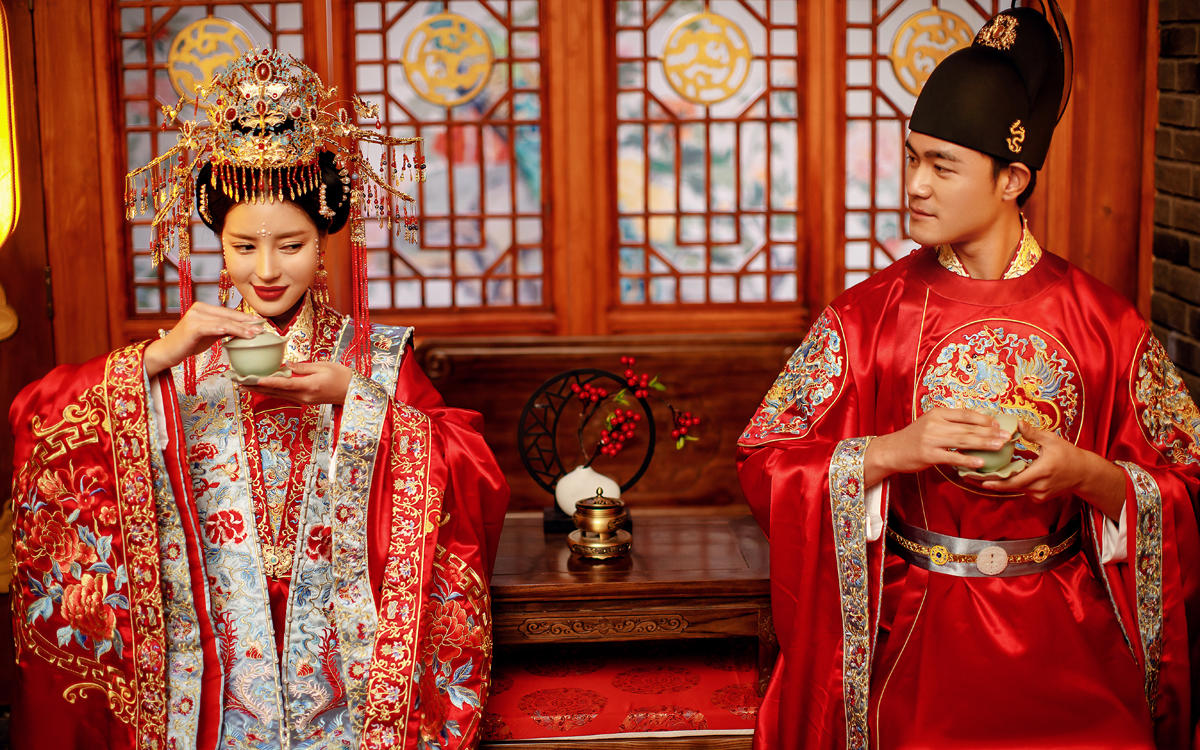 古风明制汉服婚纱|内景古韵之美
