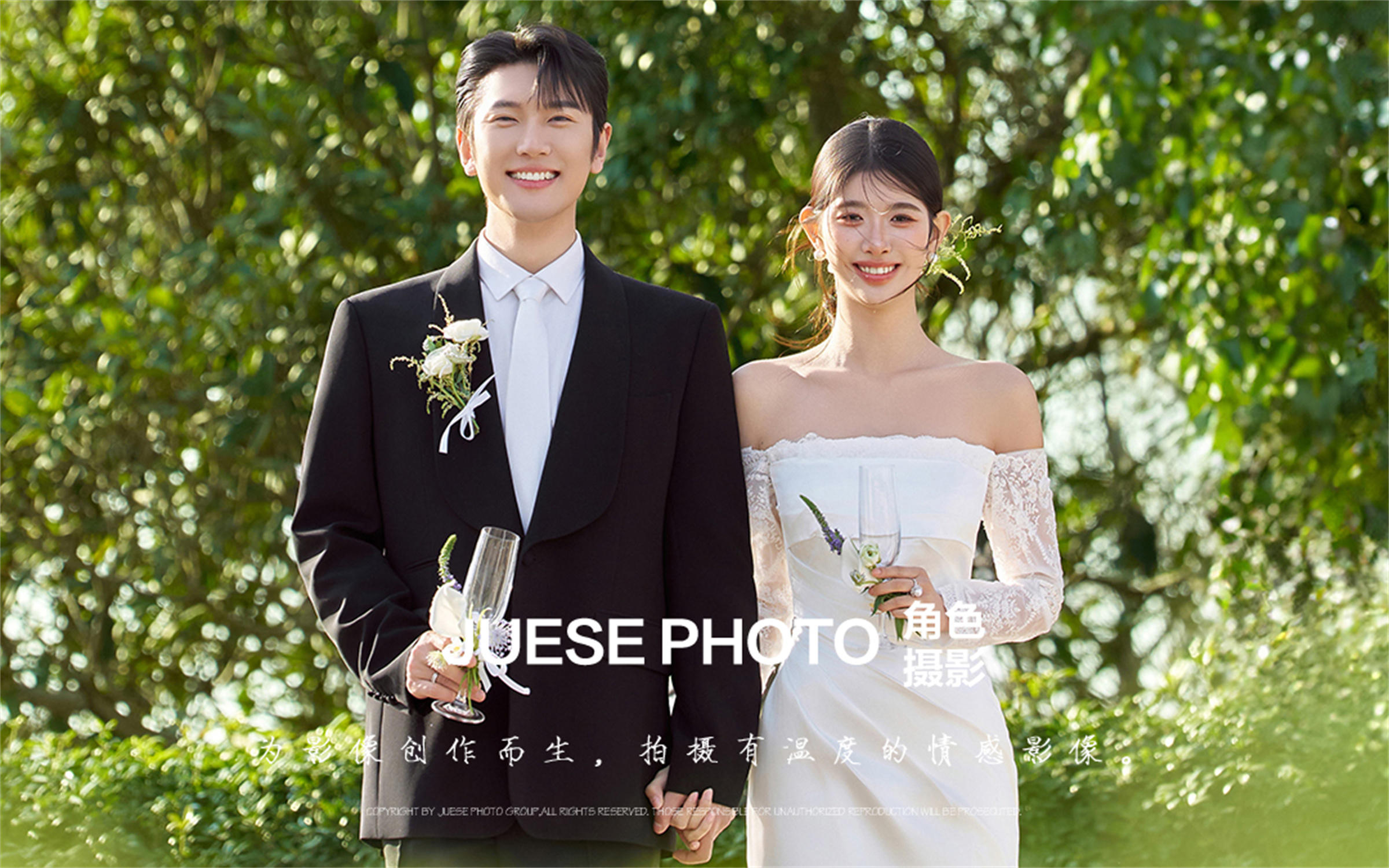 🍃森系婚纱照天花板｜被春日绿意包围的浪漫