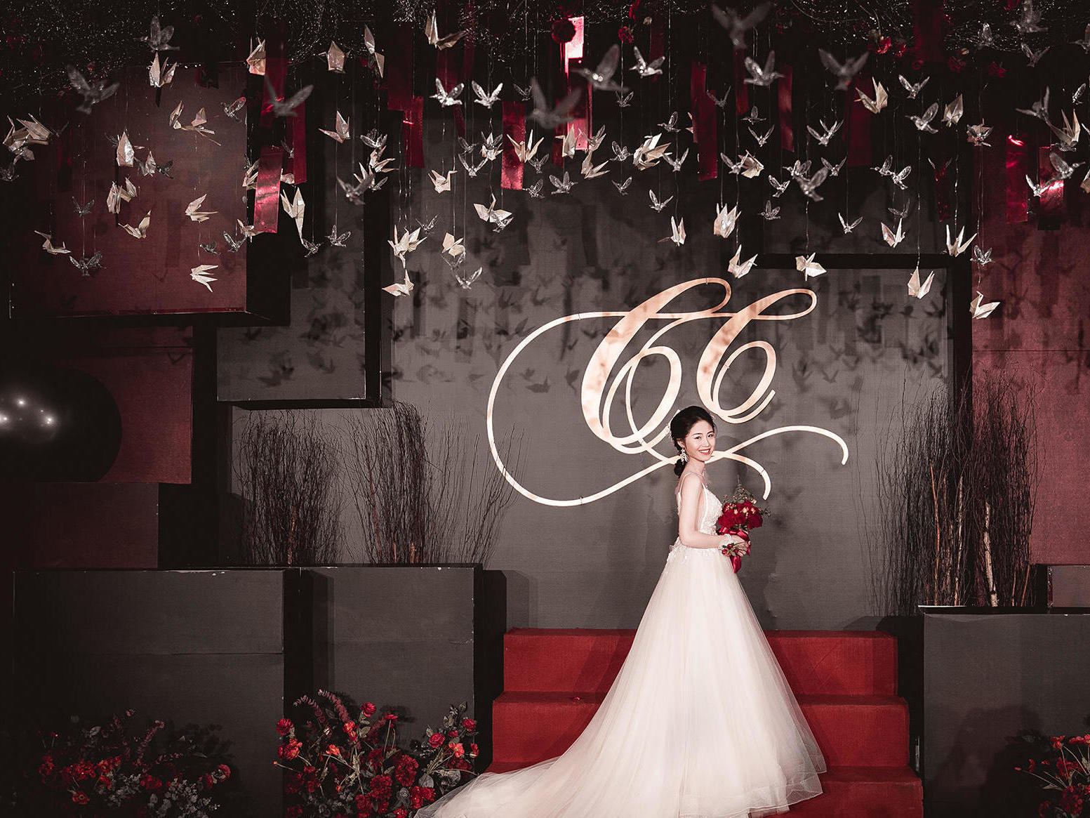 【花町婚礼】2020爆款·黑红系撞色婚礼