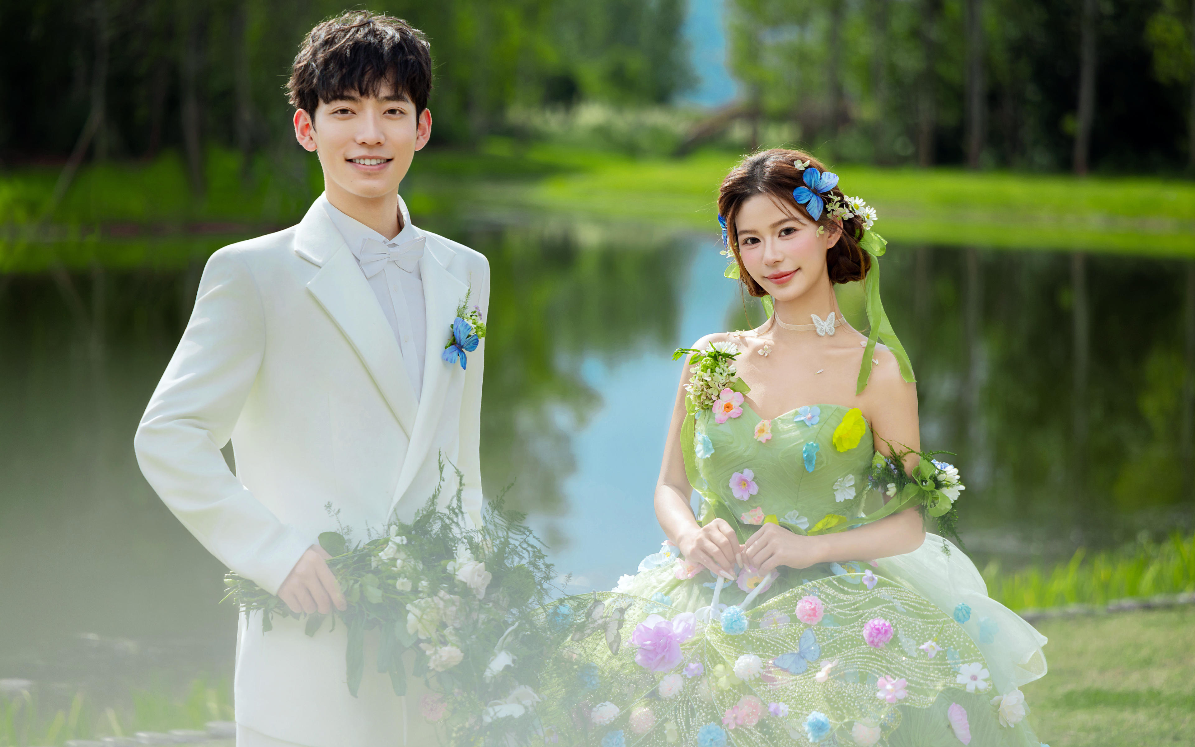 拍到了童话里的绿野仙踪婚纱照🍃一眼沦陷