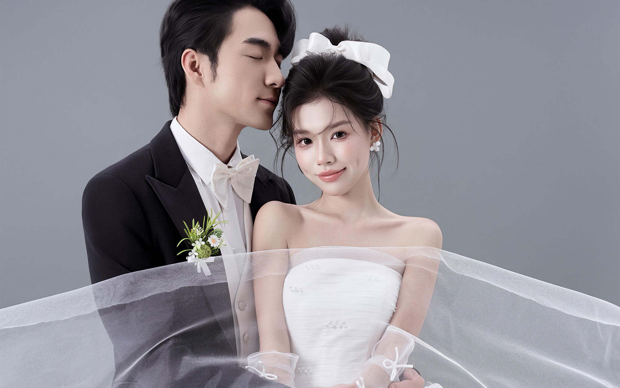 【D視覺攝影】以愛為名，黑白配的儀式感婚紗照