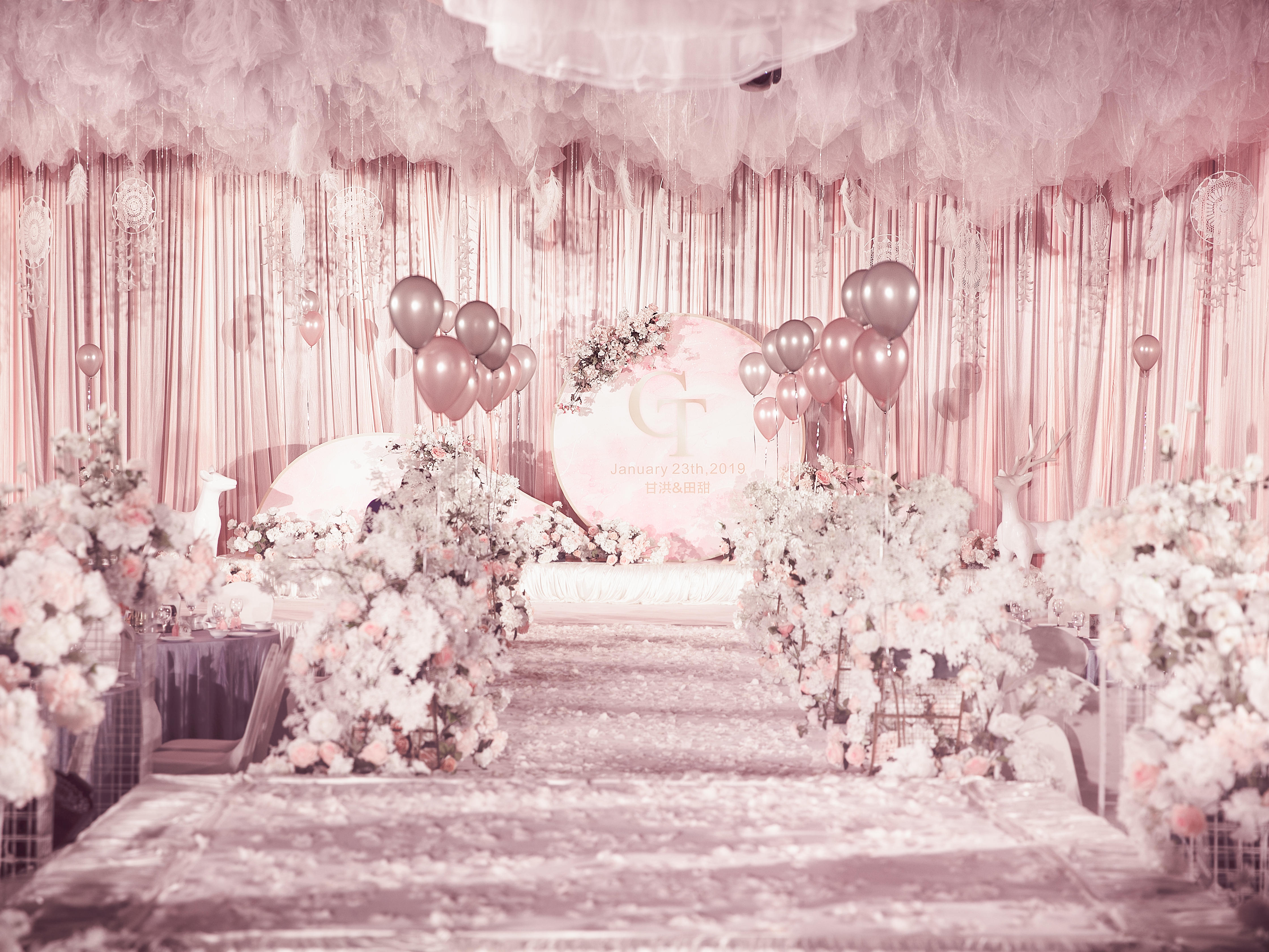 梦幻少女粉《甜甜的》丨初心婚礼定制