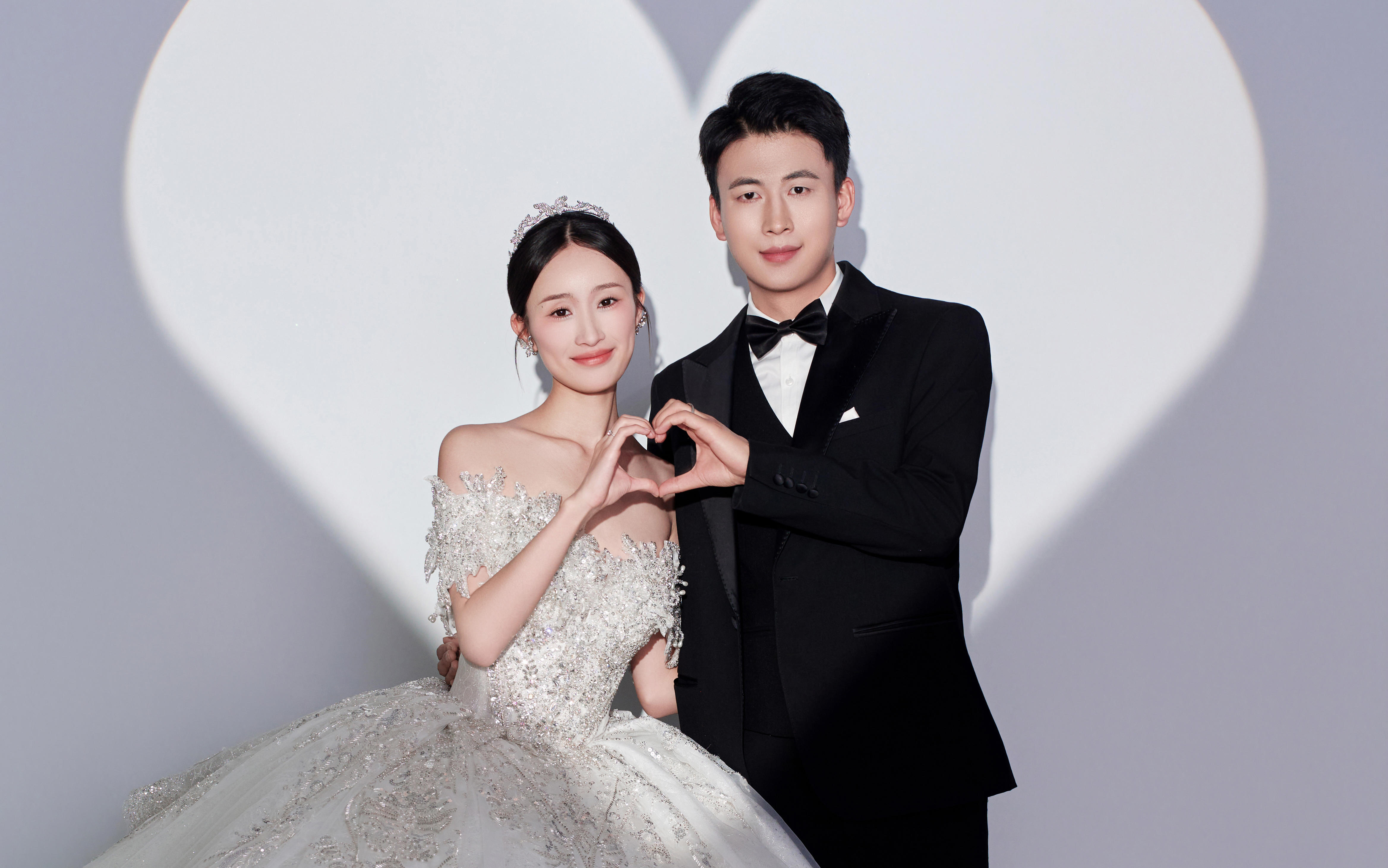 拍了一套心心相印主纱婚纱照