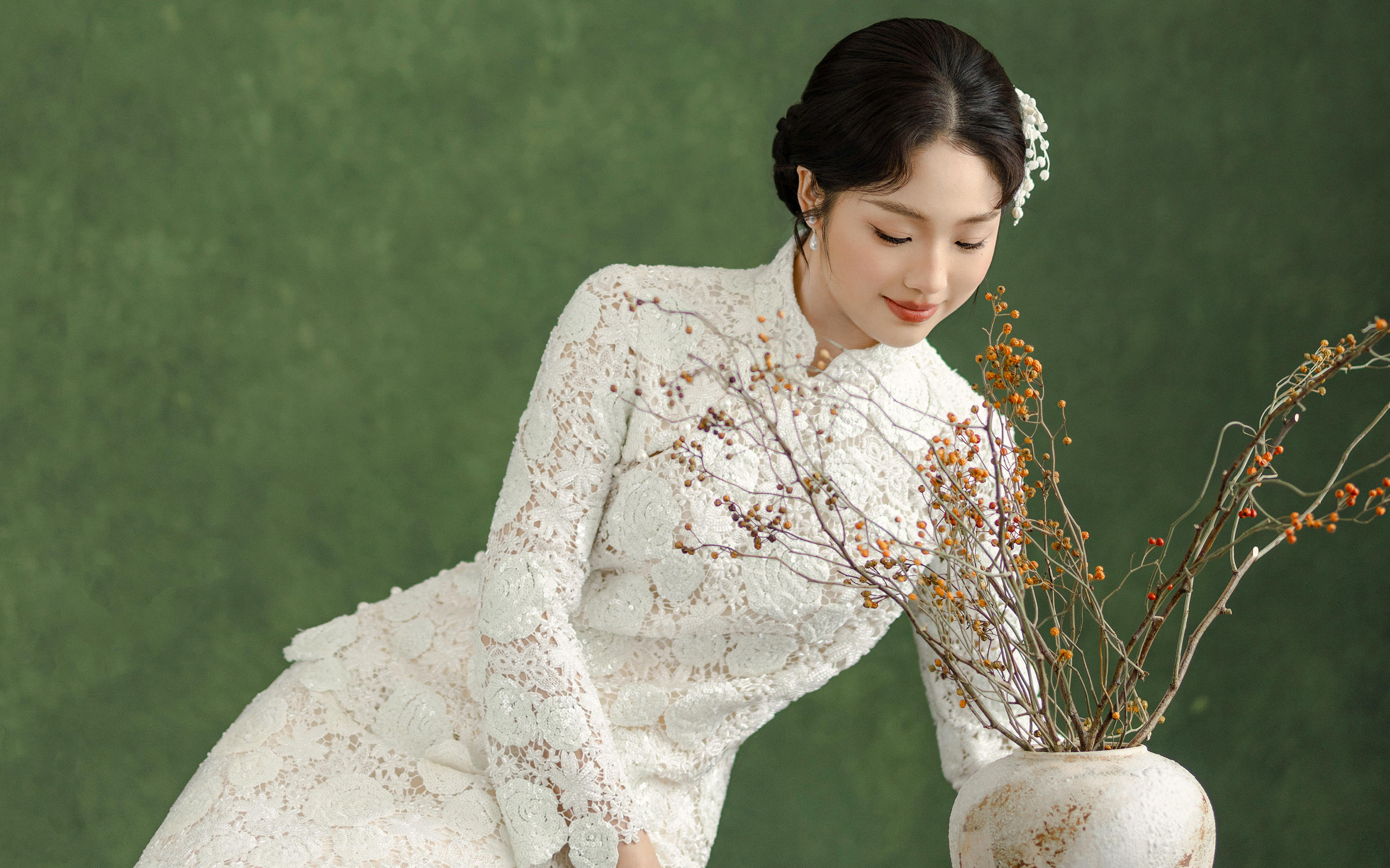 新中式婚纱照把温婉刻进骨子里✨ 