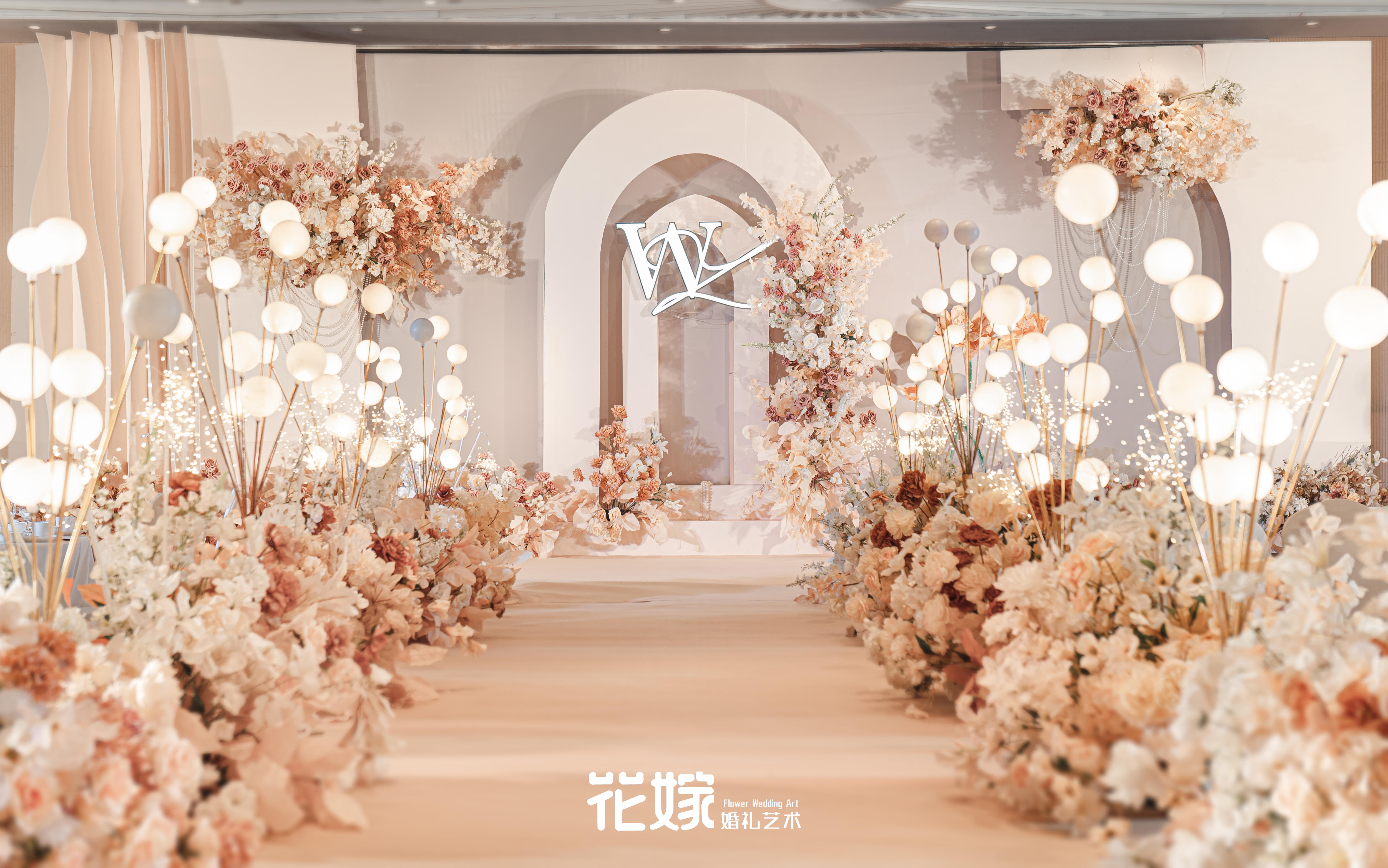 【花嫁婚禮】我的香檳色婚禮小預(yù)算也擁有了溫柔花海