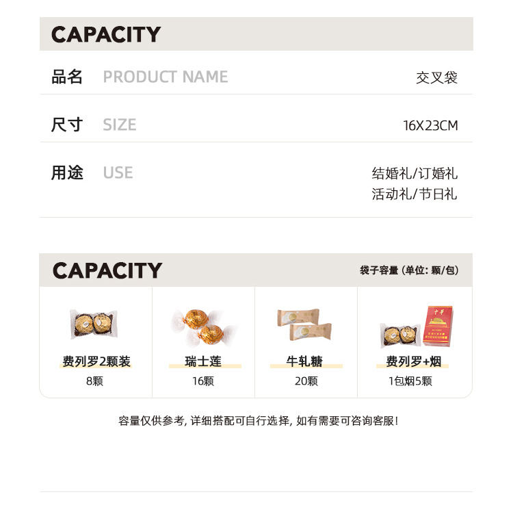 50个手腕喜糖袋子ins风