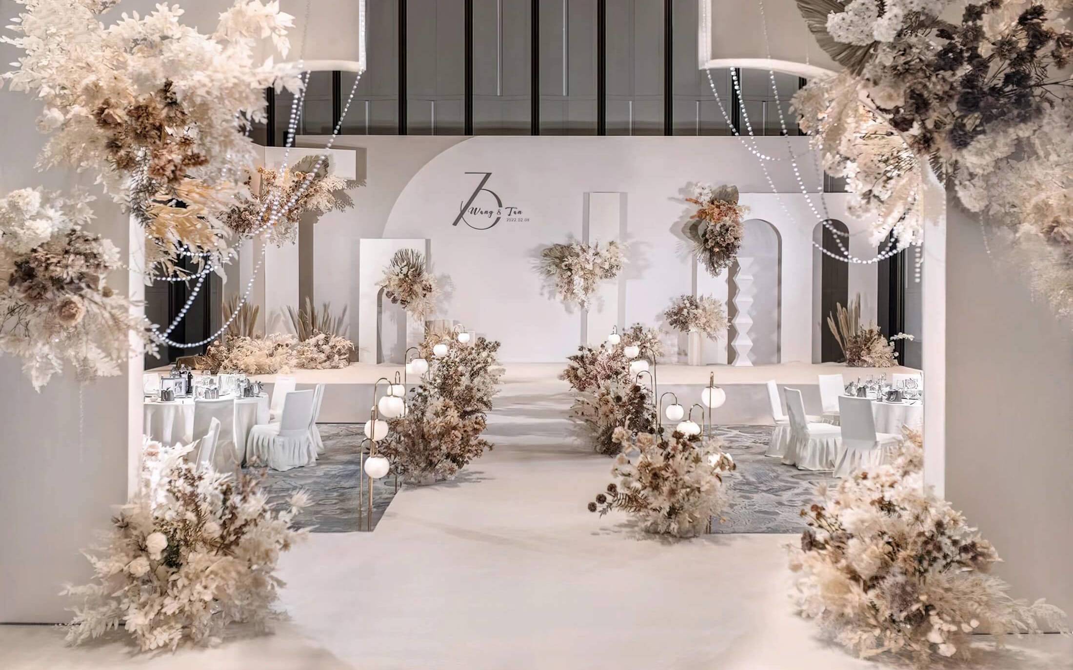 一场简约高级感奶咖色婚礼