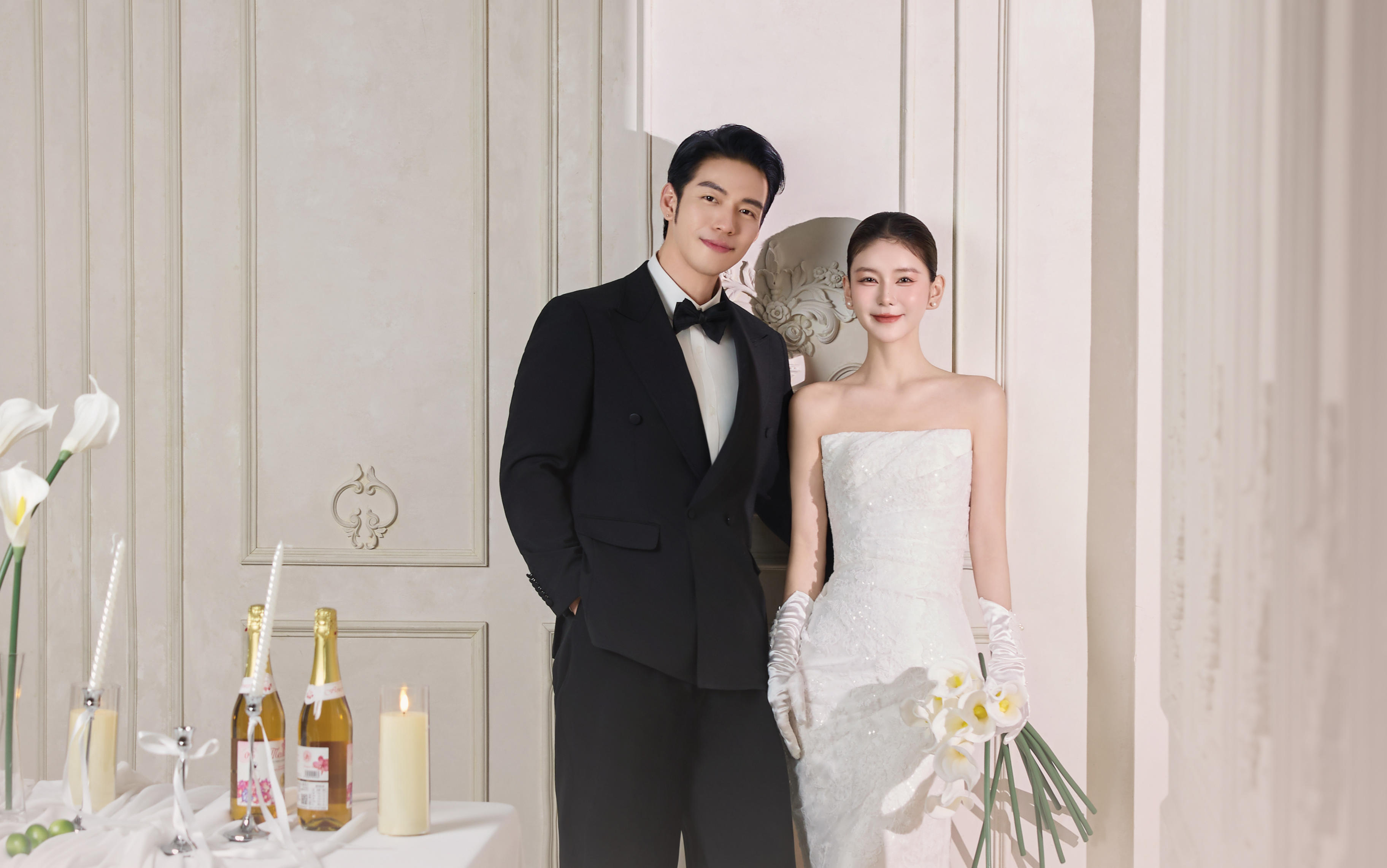 自帶ins感的韓式內(nèi)景婚紗照??氛圍感好絕