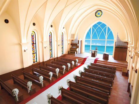 冲绳海之耀教堂婚礼  冲绳婚礼 海外婚礼 