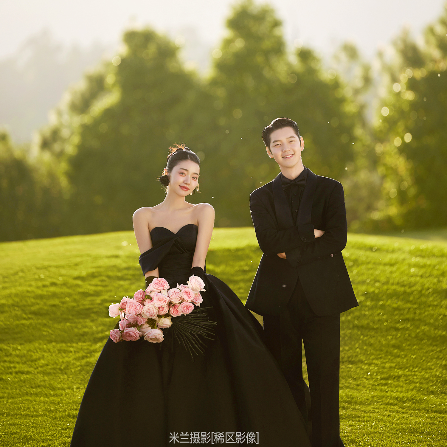 【森系草坪】服装风格自定义+婚纱照底片全送