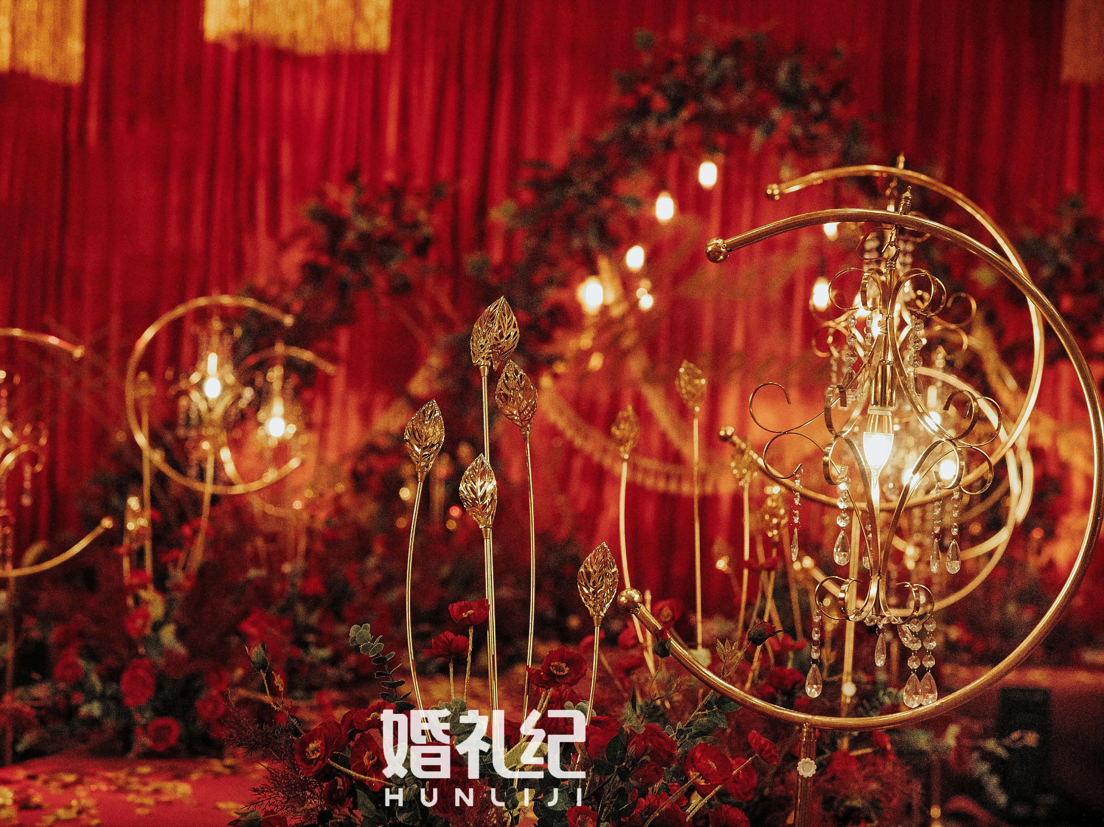 梦之邂逅/红色/金色/奢华