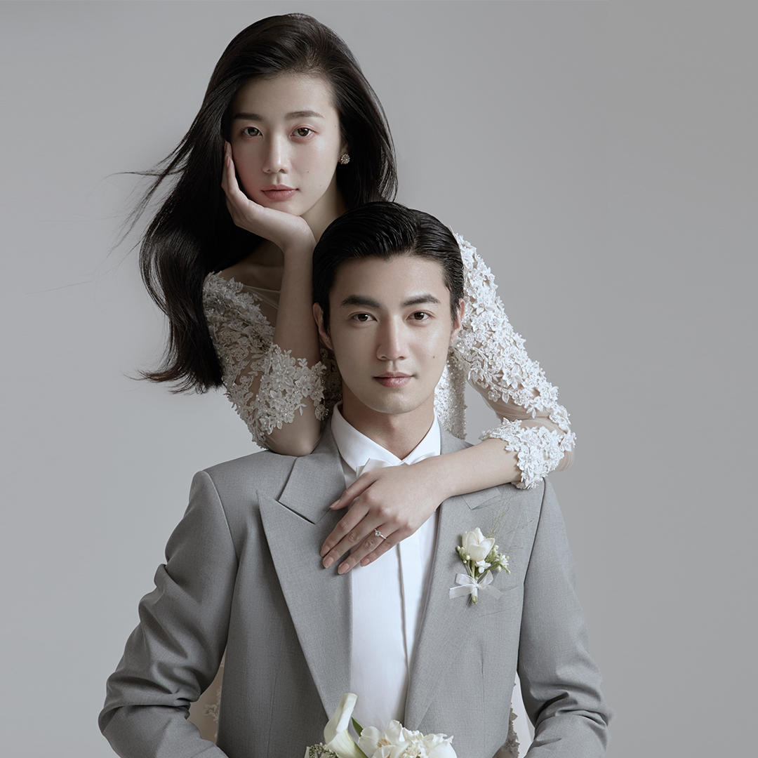 高定大牌《时尚杂志》明星同款婚纱照