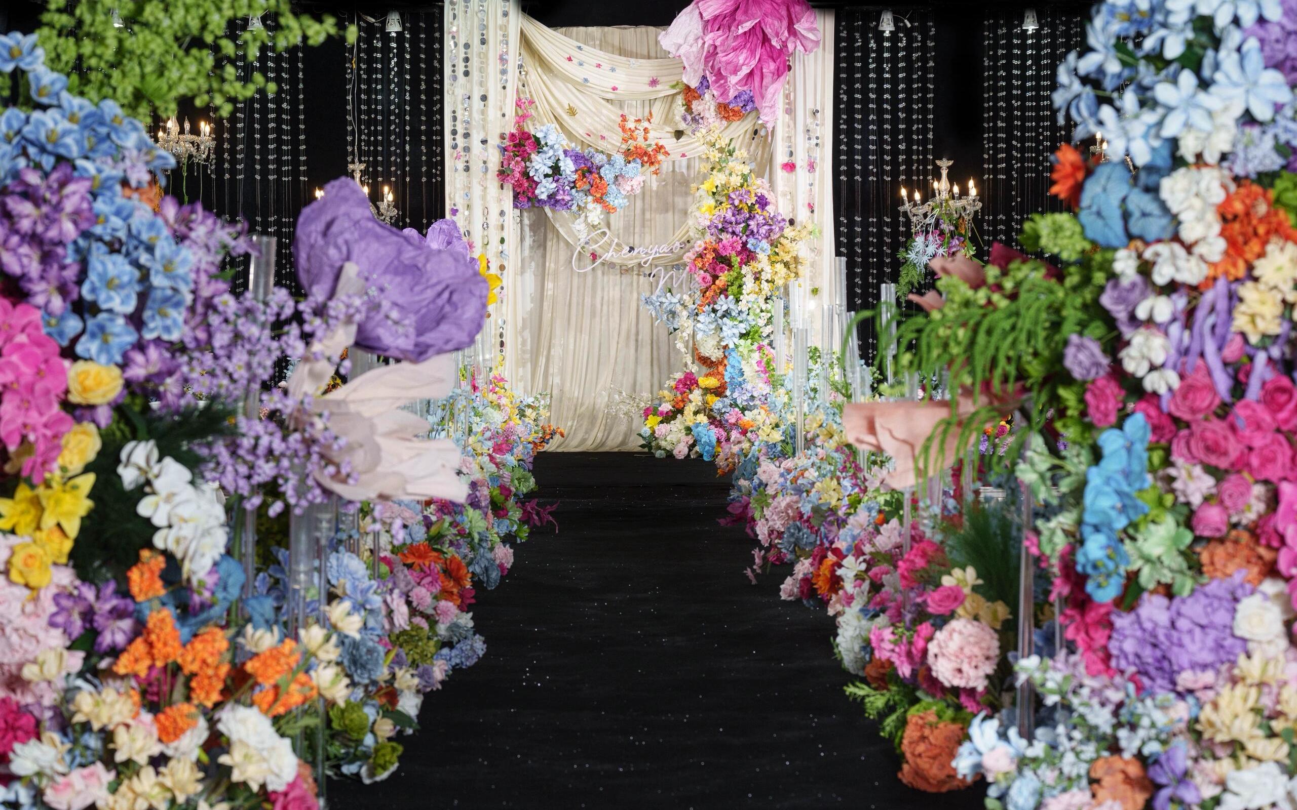 虹光花織