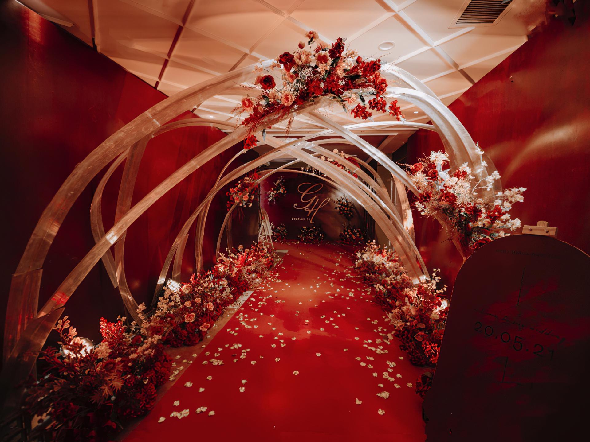 【美过效果图】繁华如梦奢华红金色婚礼 进店有礼