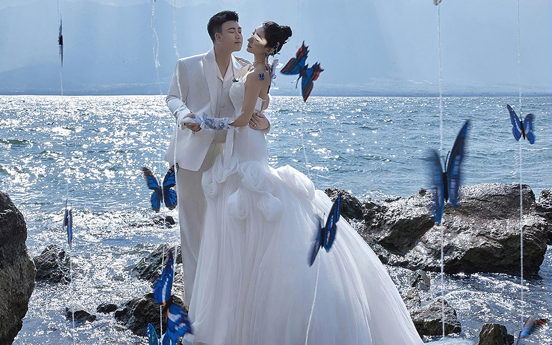 【法式印象】🌊 把海风吹进婚礼里的蓝白浪漫