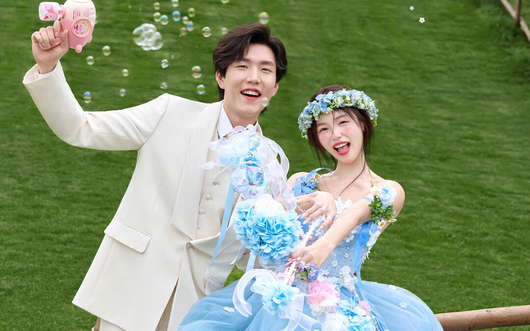 【奥斯卡摄影】被花神吻过的婚纱照太绝了❥