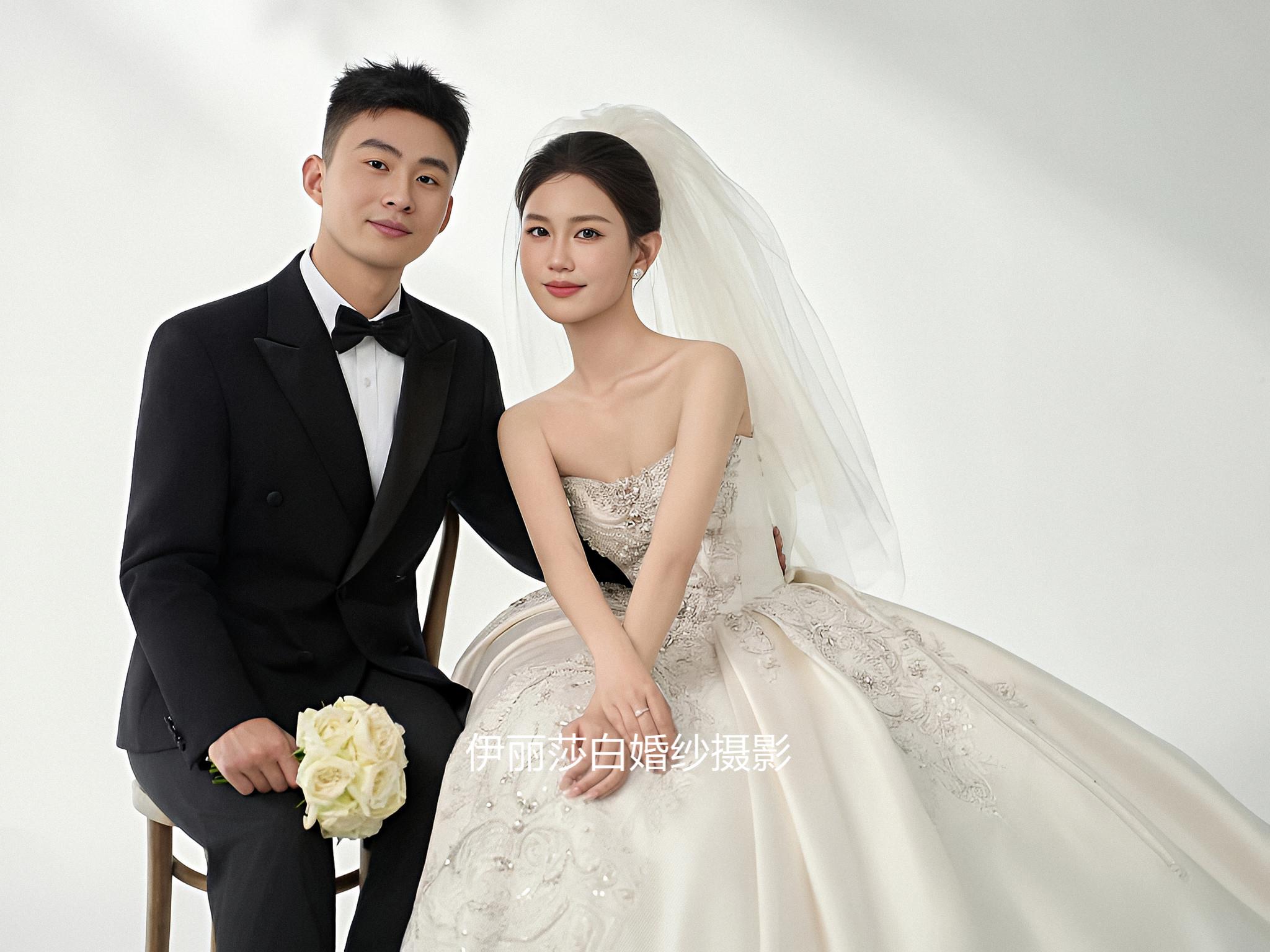 拍婚紗照3888套餐有跟妝+秀和+禮服 4699