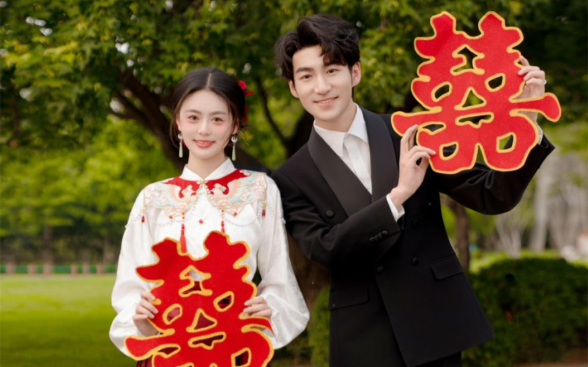 拍婚纱照怎么能少了马面裙呢
