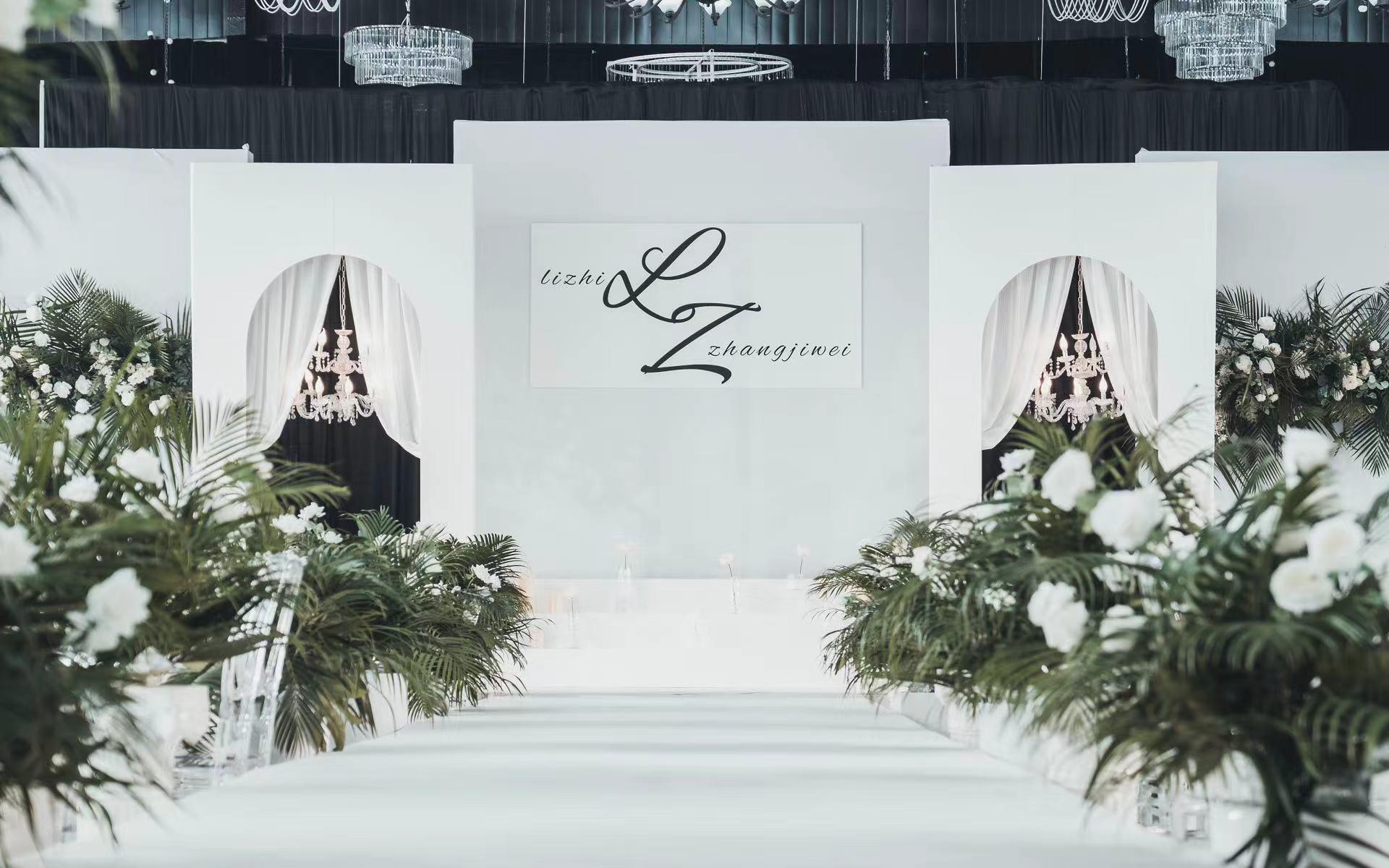  【喜相逢婚礼】清新自然的白绿色现场