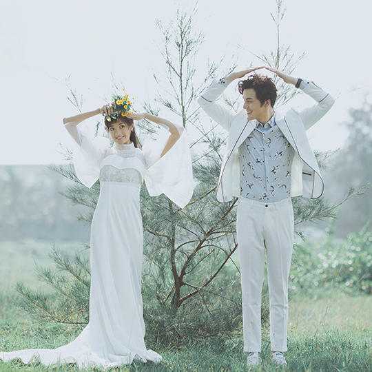 清新外景｜私人订制『水晶之恋婚纱摄影』