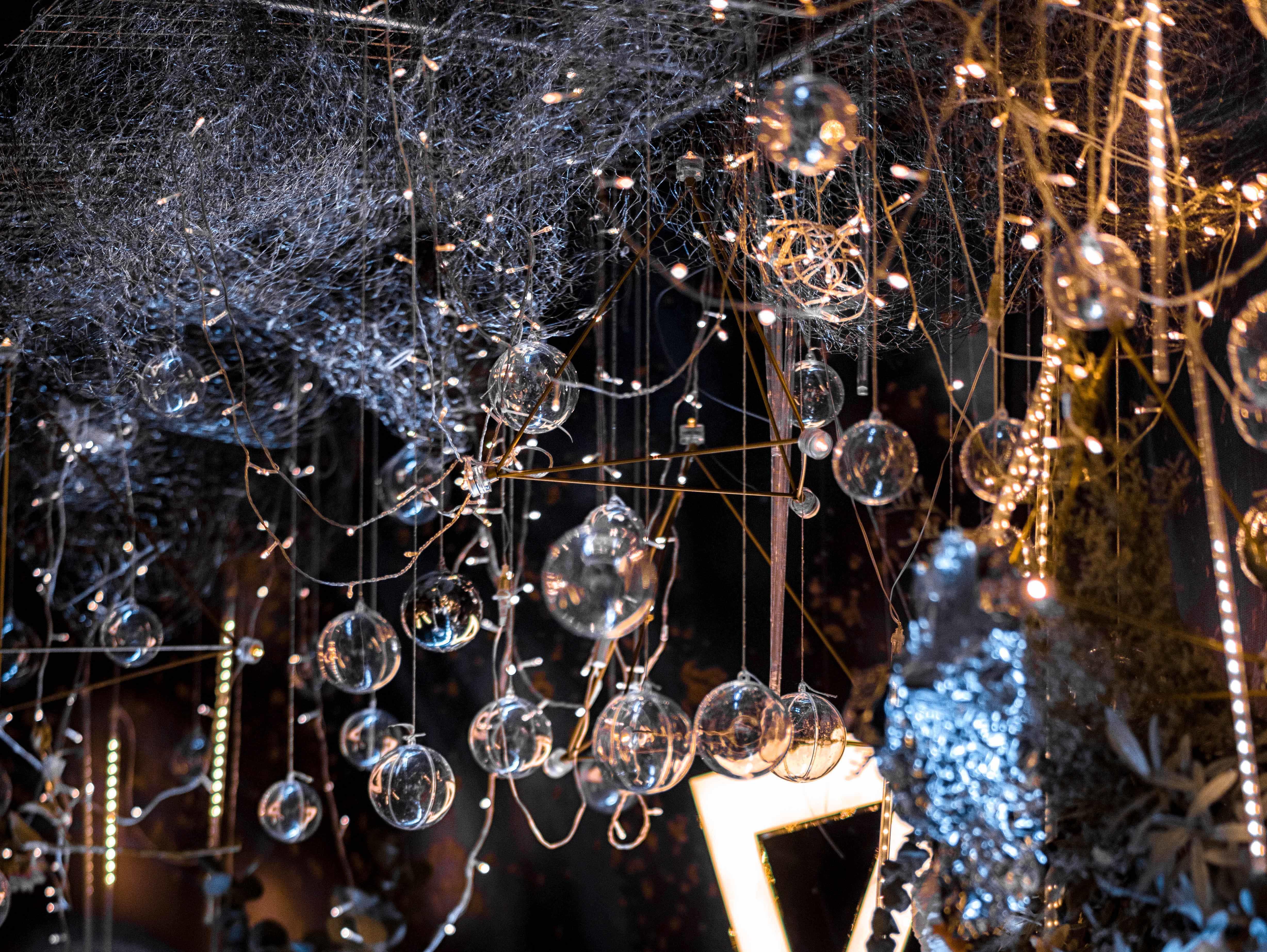 【拾悦婚坊】婚礼纯布置舞台仪式台吊顶  风格色系