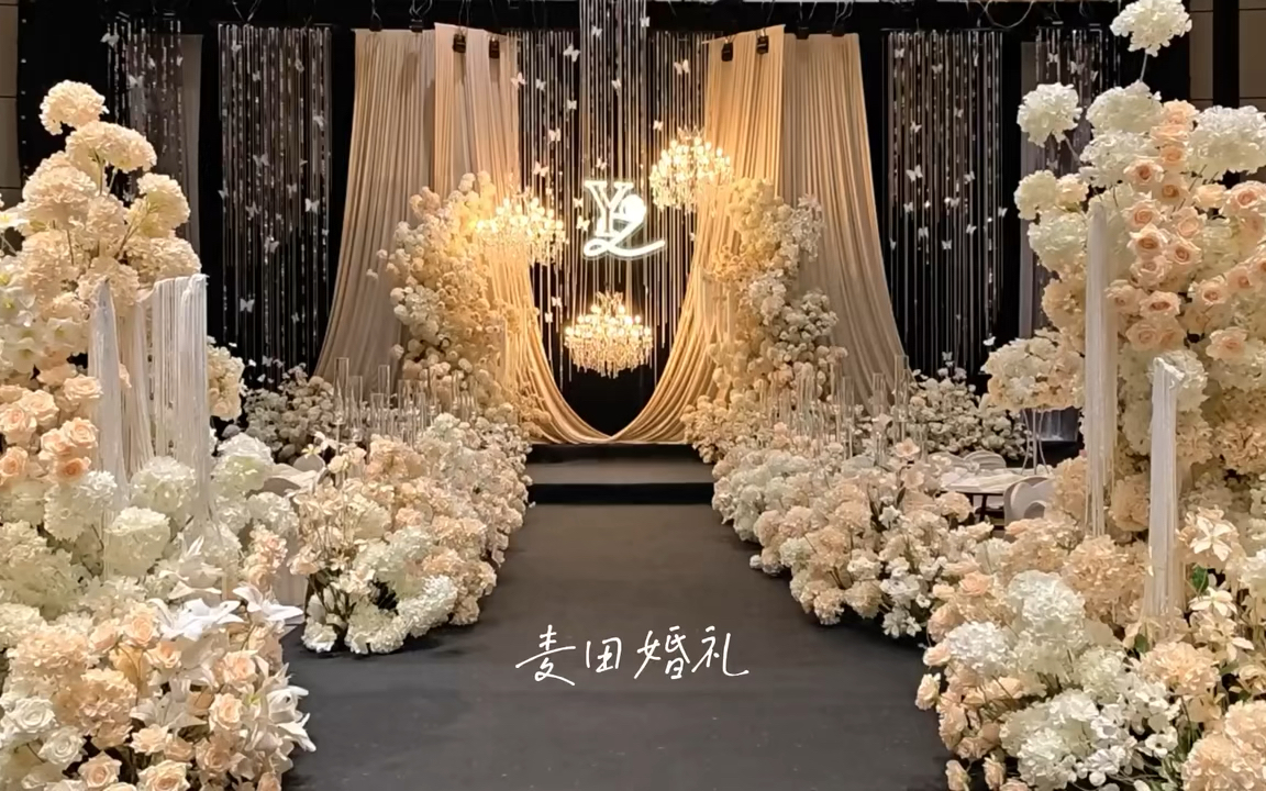 香槟色氛围感婚礼