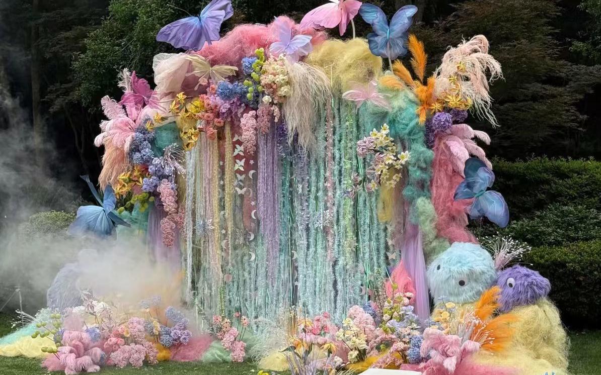 『浪漫巴黎婚禮定制』多巴胺戶外草坪婚禮