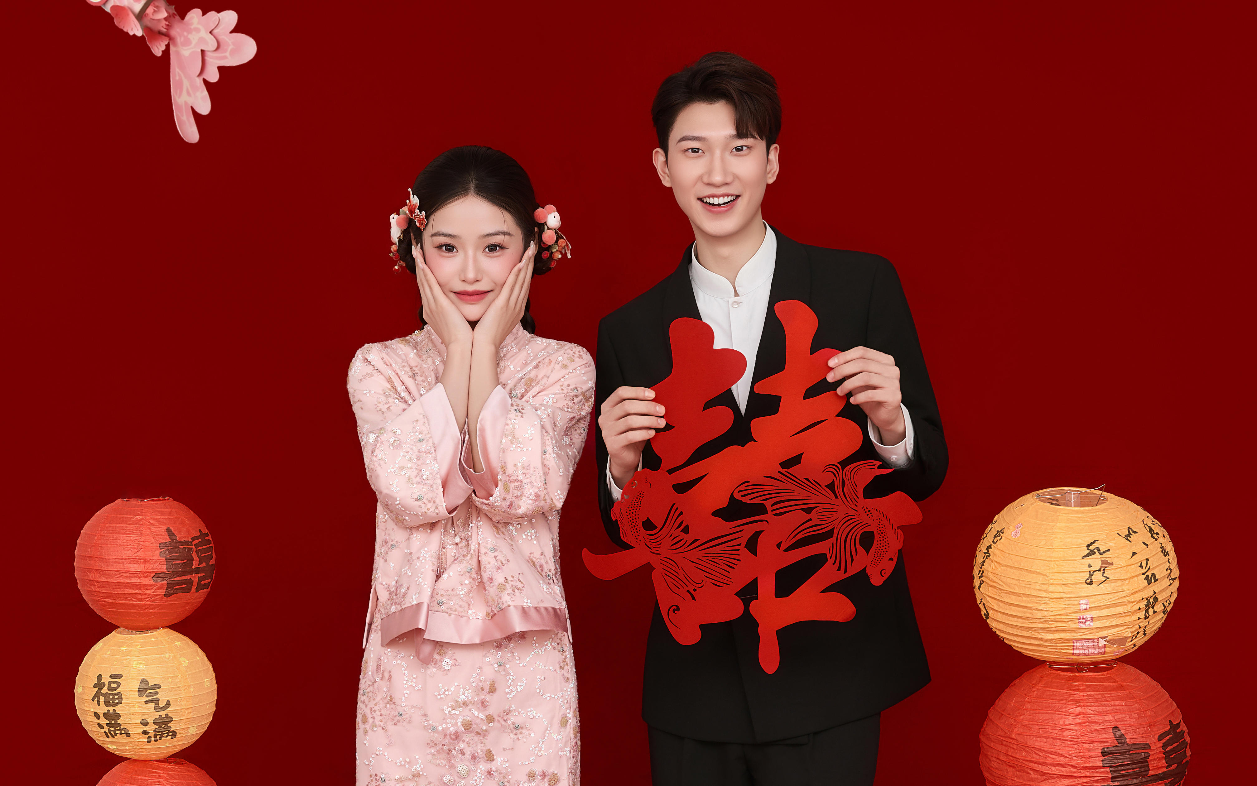 00后甜妹婚纱照❗少女感爆棚的新中式🍒