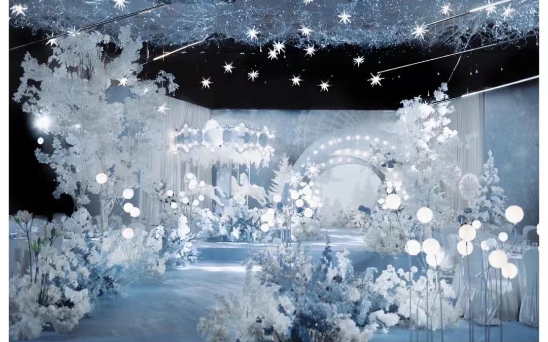 一見傾心的藍色婚禮|簡約婚禮