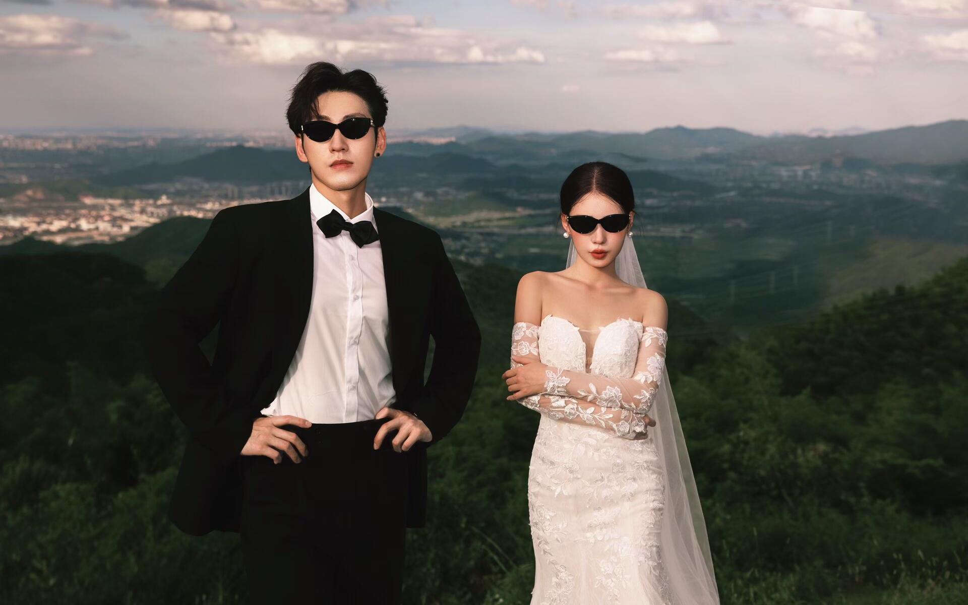 像參加了一場(chǎng)浪漫婚禮??紀(jì)實(shí)膠片感婚紗照