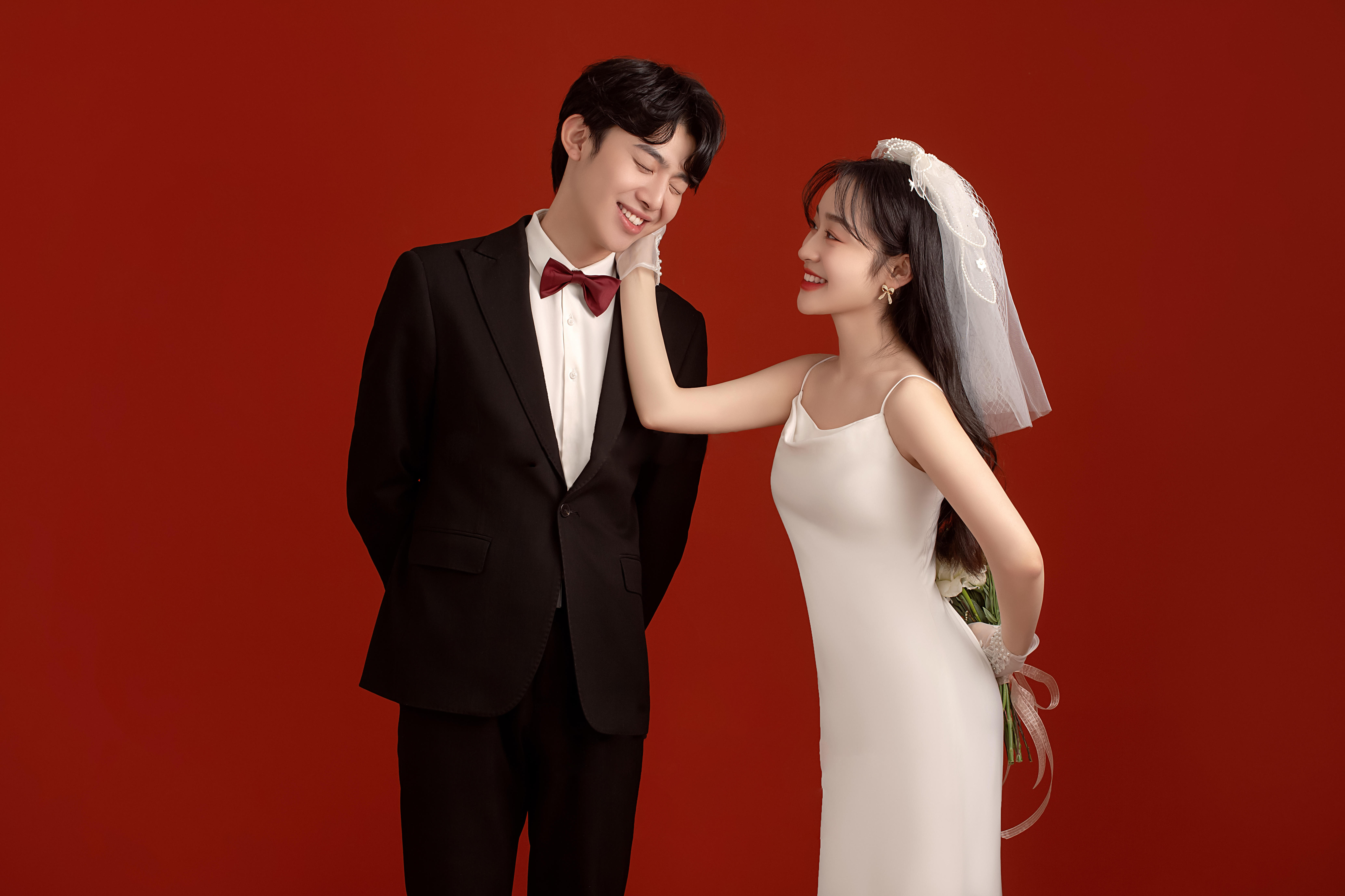 長輩看了都夸的紅底喜嫁婚紗照