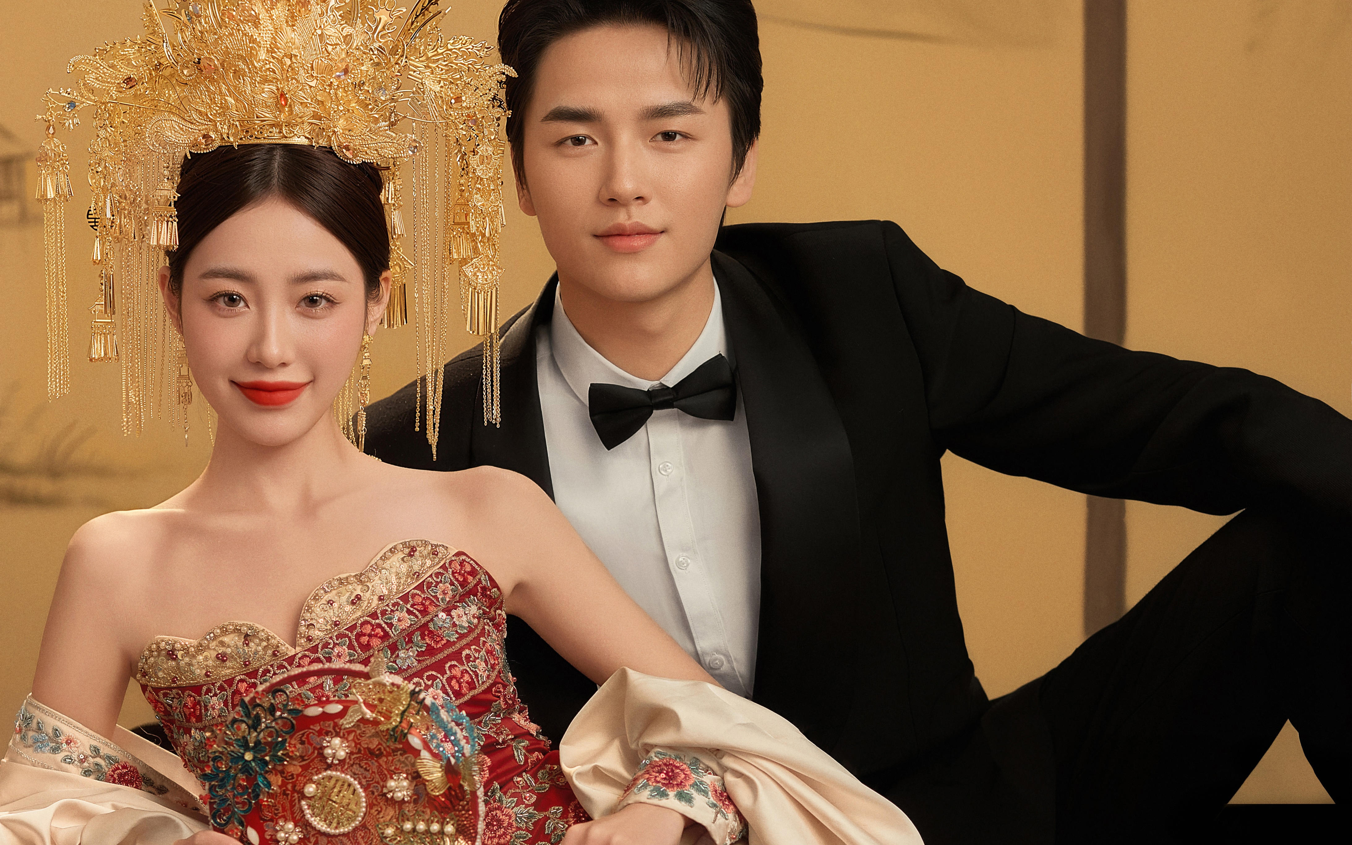 金冠焕彩！新中式婚影耀朱颜👑