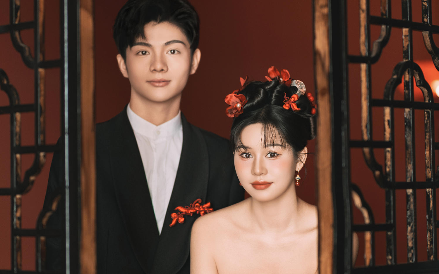 这组新中式婚纱照美到心坎里了