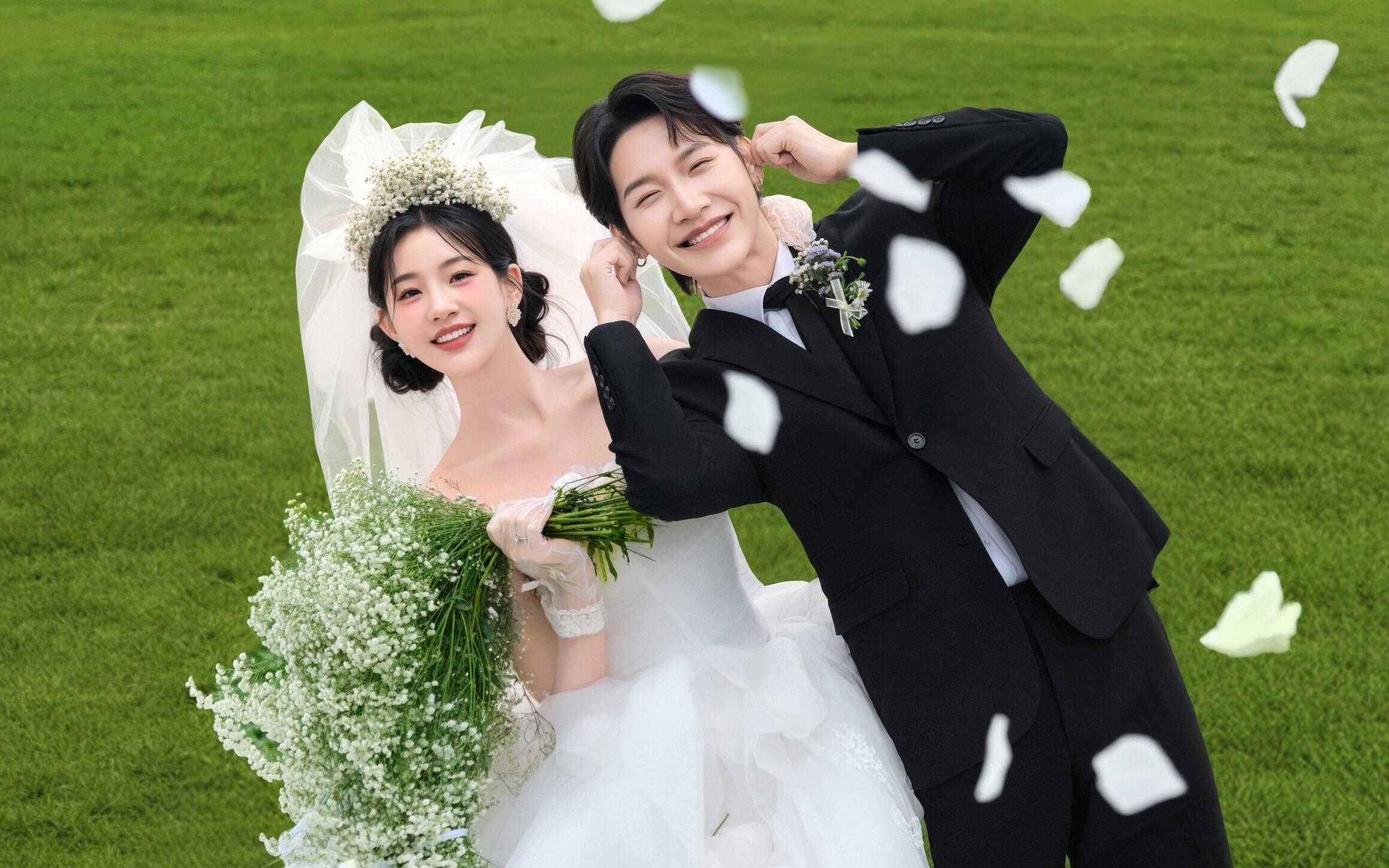 美女感超强的森系婚纱照 在逃公主太绝啦