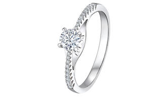 婚嫁系列「光影密语」18K金钻石戒指 2020 