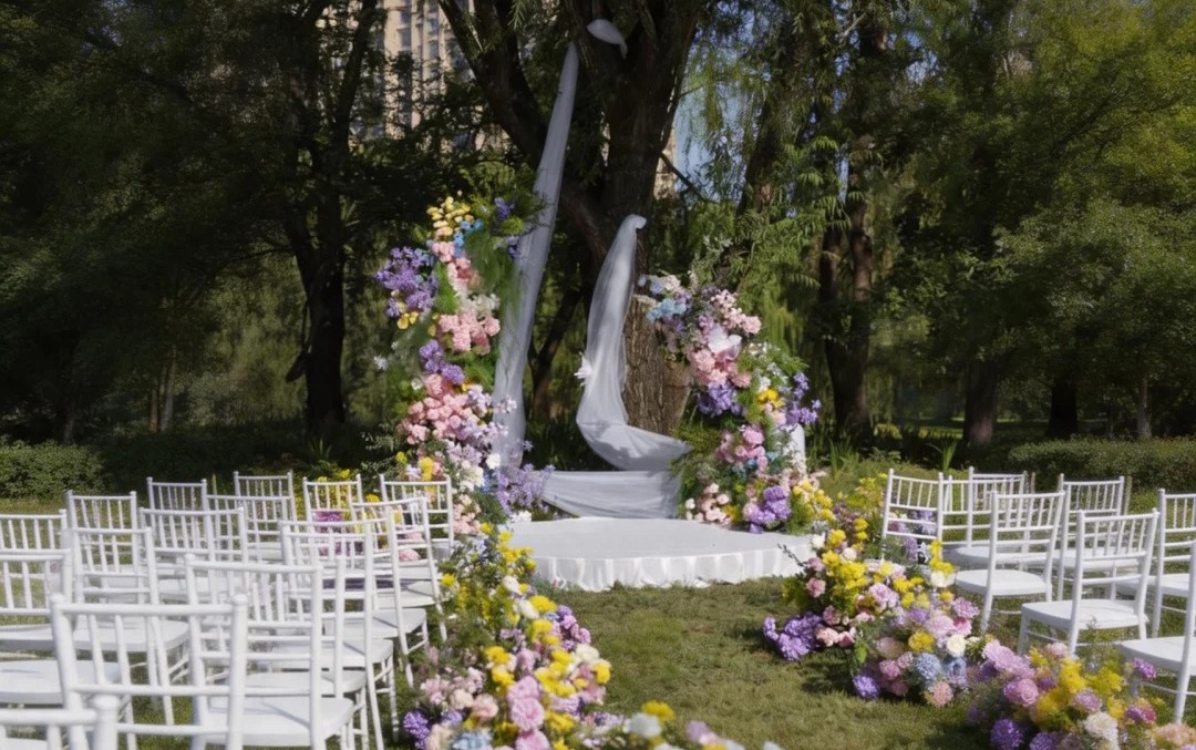 喜橙婚礼|森林系户外草坪婚礼