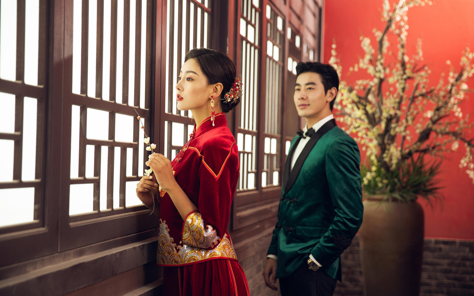 复古中国风-铂林婚纱摄影