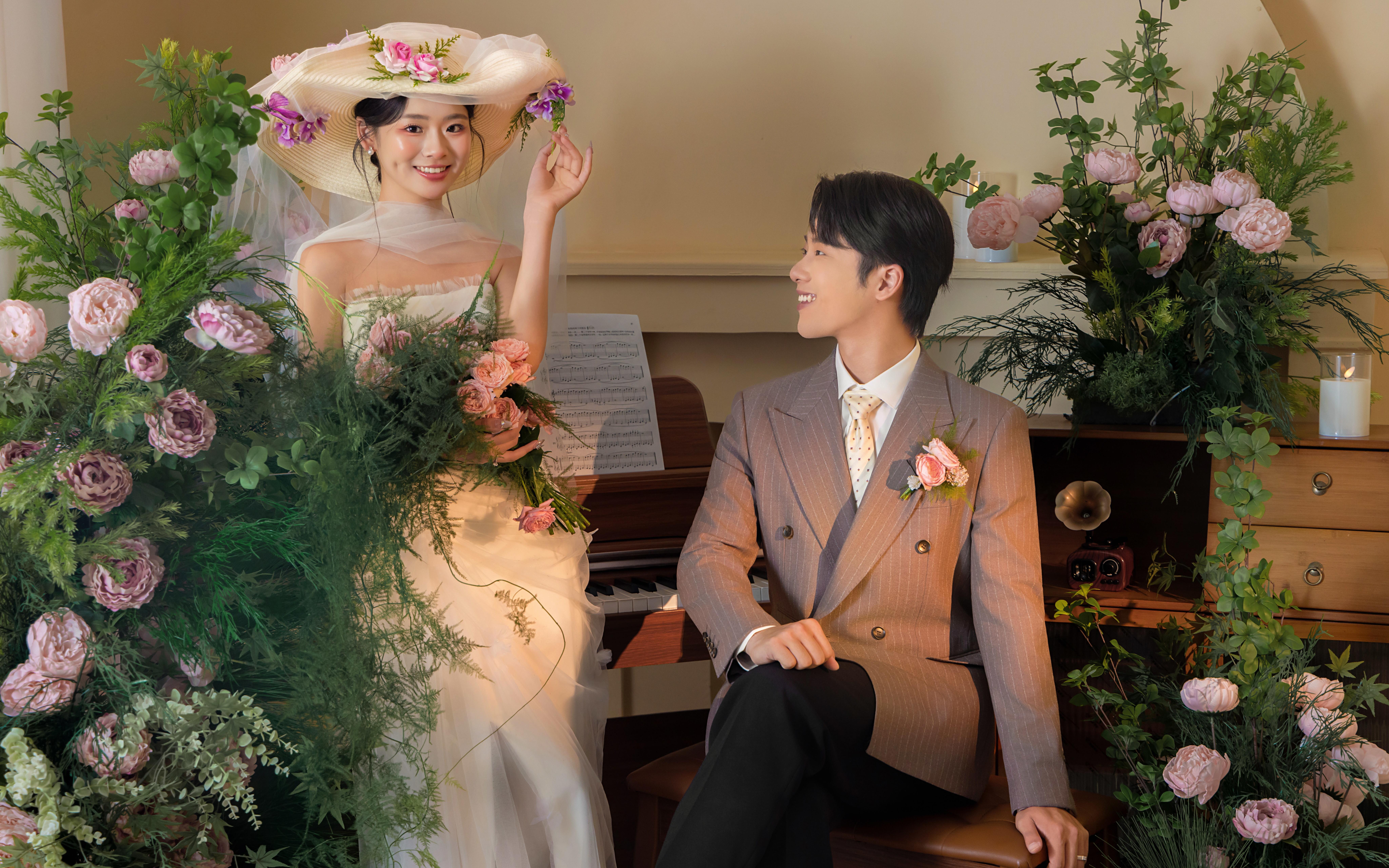 法式轻氧油画风婚纱照