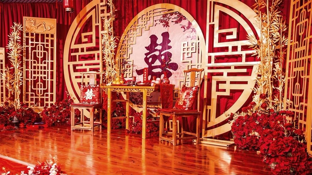 【千禧婚礼】新中式|红蓝撞色婚礼