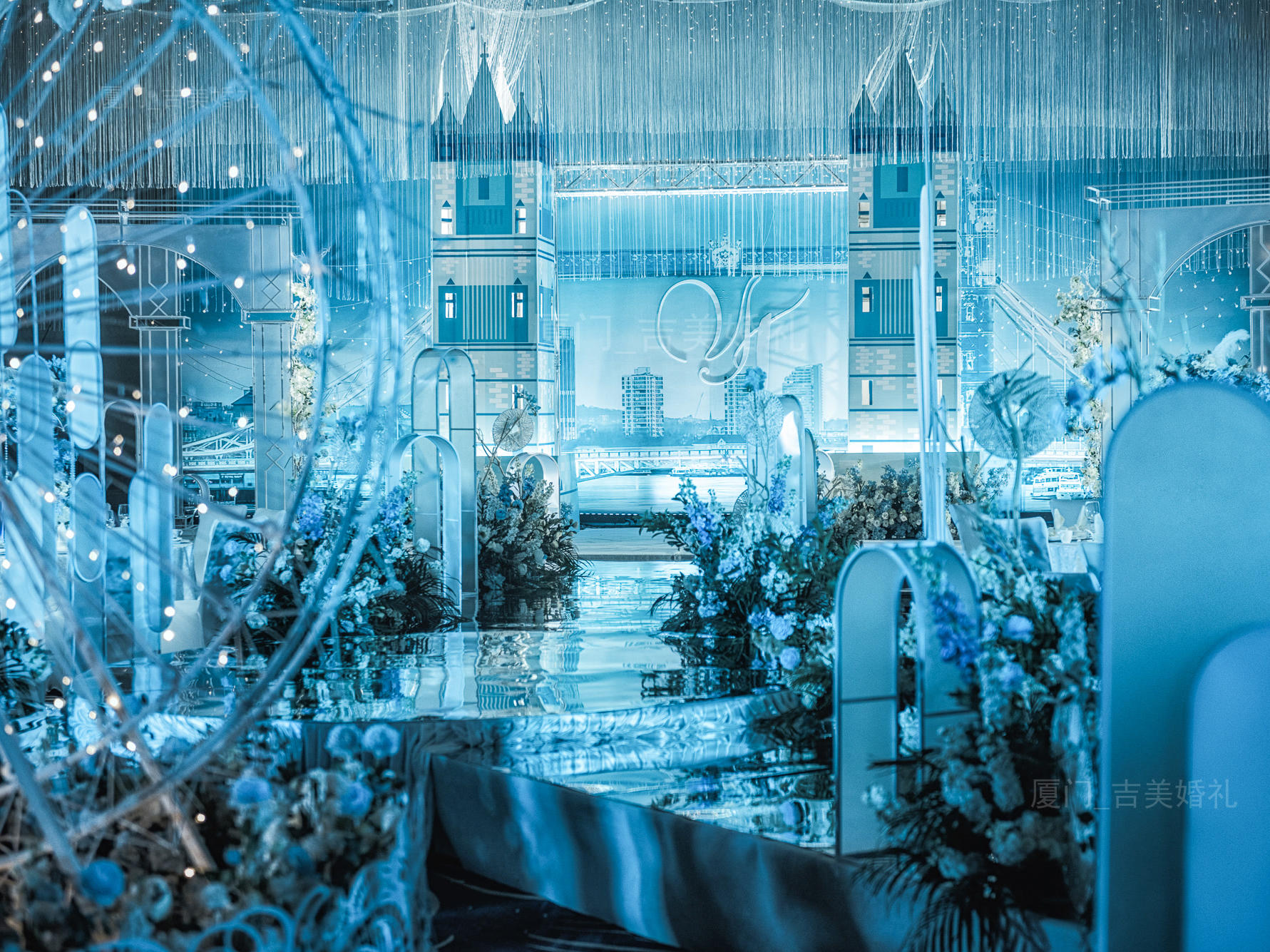 #吉美婚礼#冰蓝色系城堡梦幻唯美婚礼