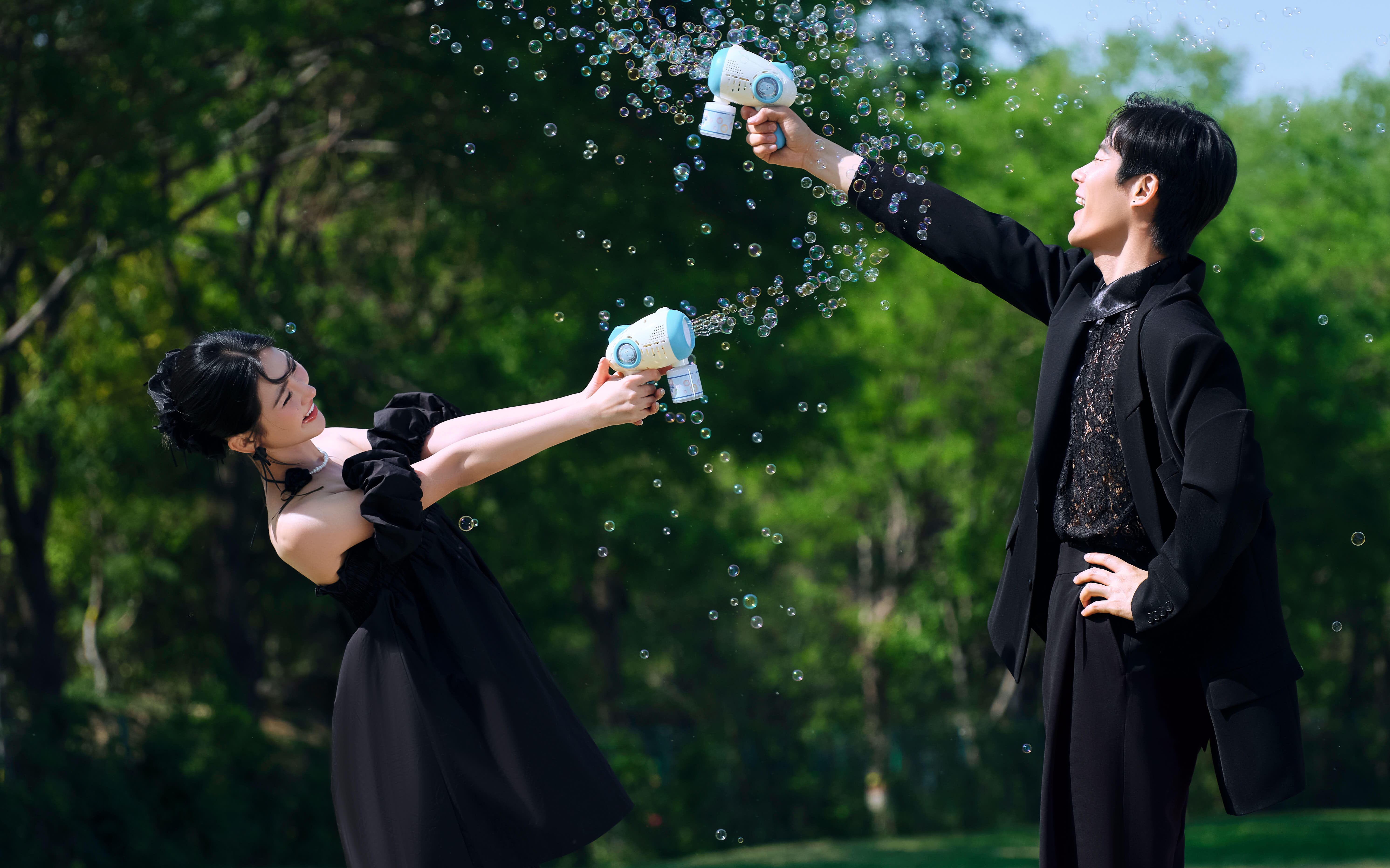 泡沫生动婚纱照，生动系列