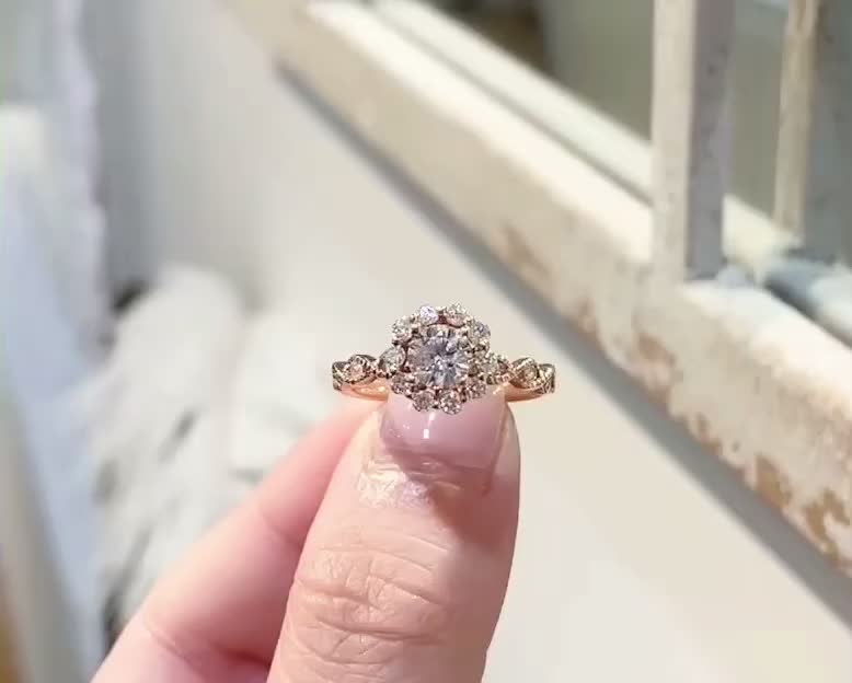 米兰珠宝——18K金钻石女戒