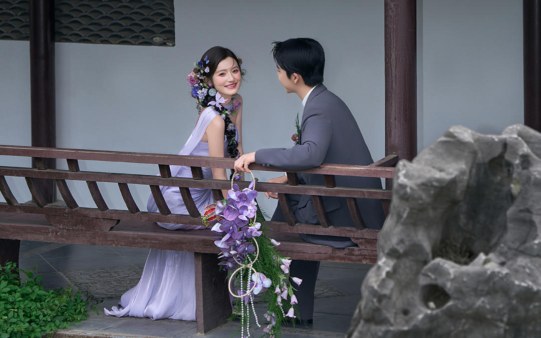 【西北龍攝影】被問爆的紫色新中式美到窒息