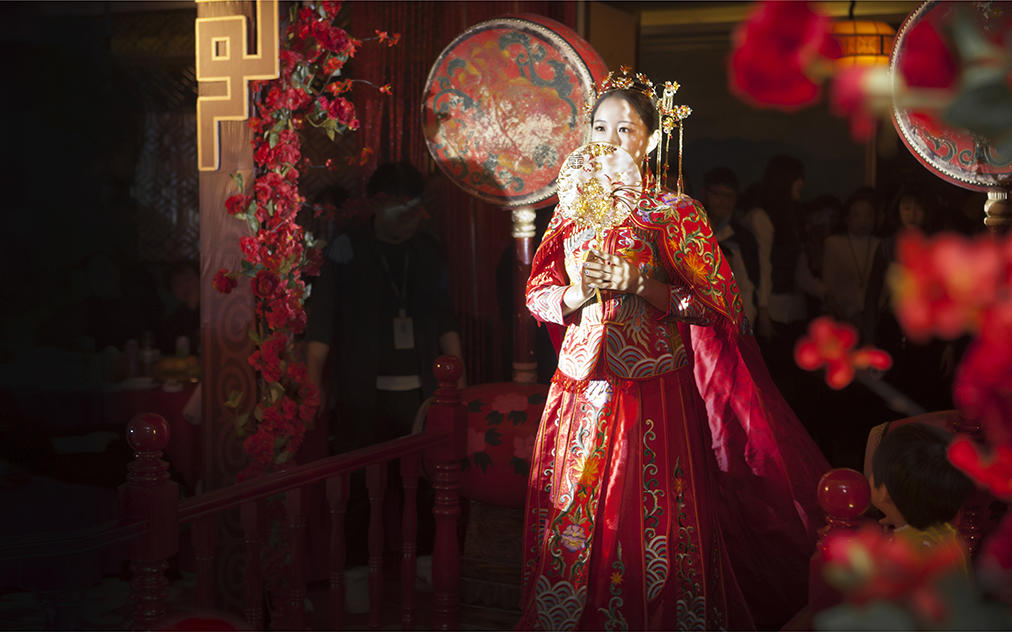 以沫婚纱|中式婚礼凤冠霞帔婚礼现场