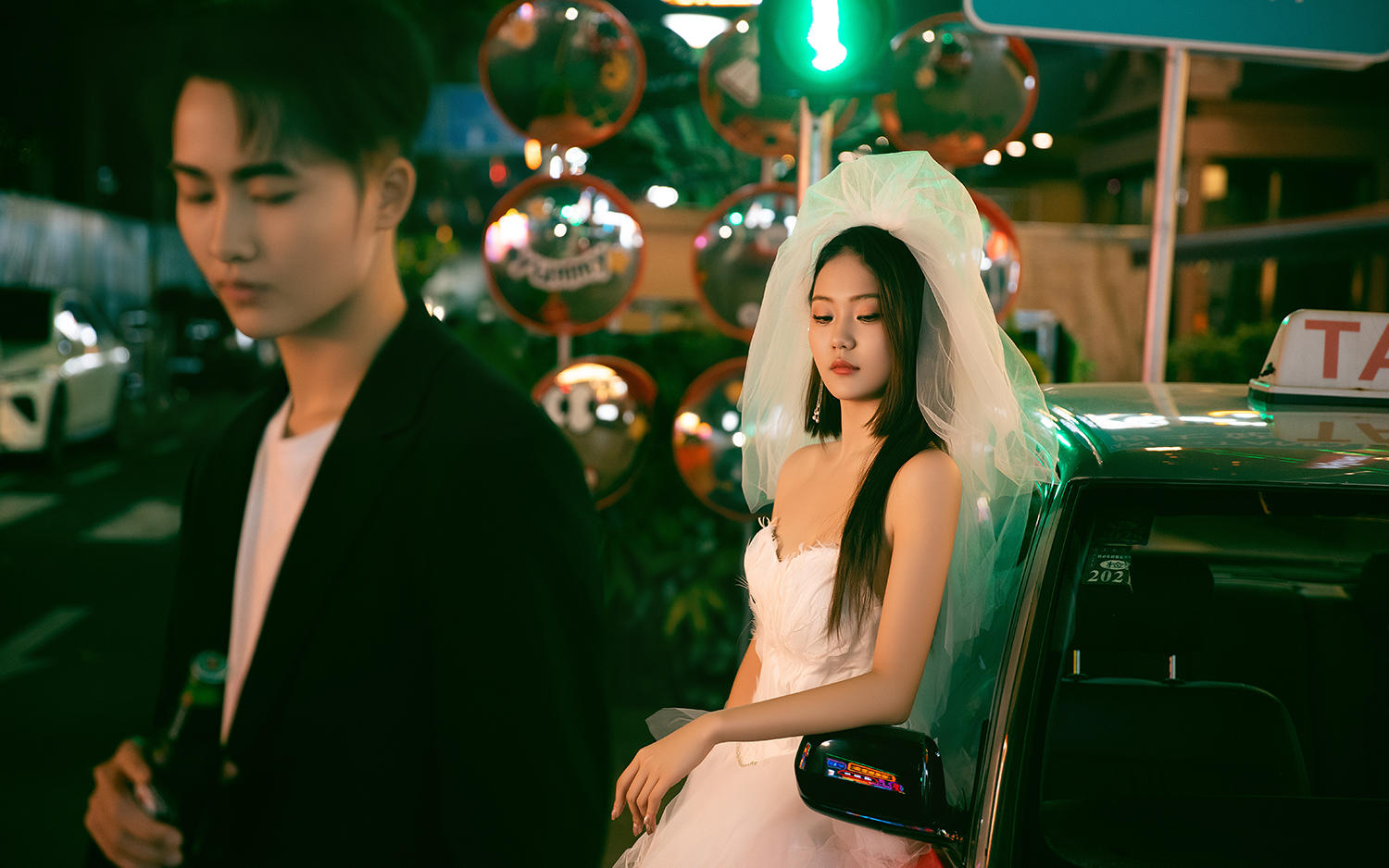 蘇豪港風(fēng)夜景婚紗照